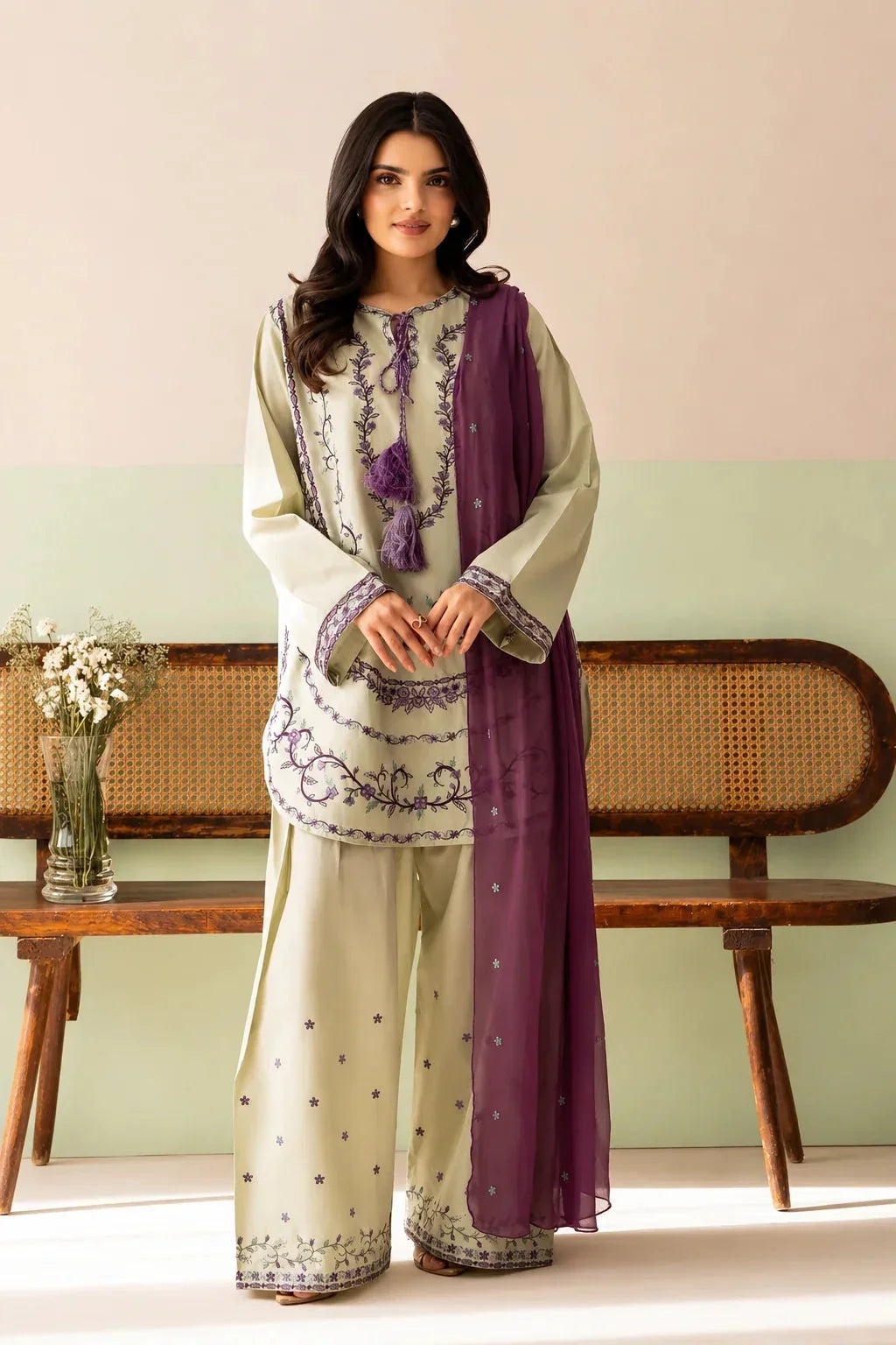 Nafayal cotton 3-piece by NAAZPOSH