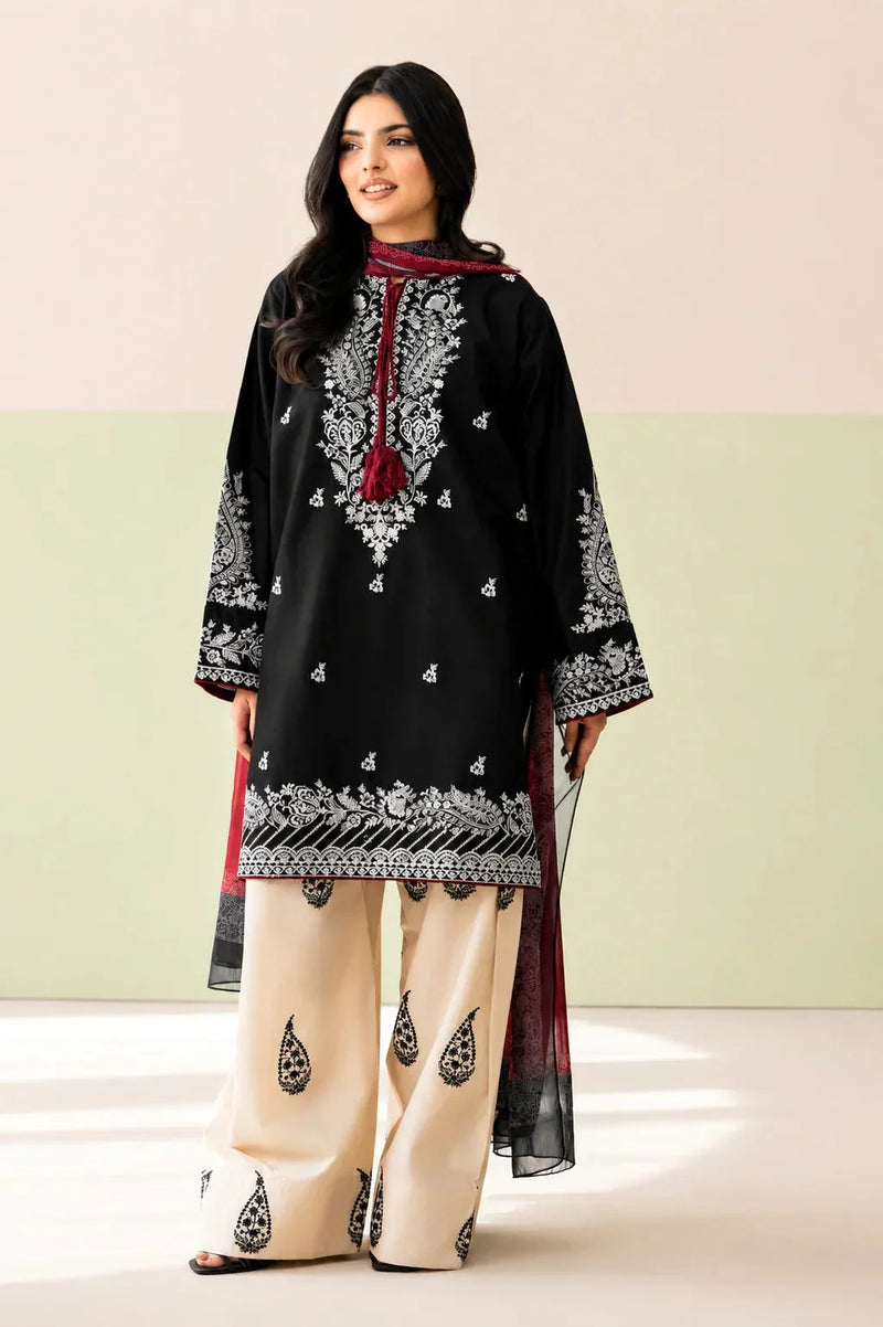 Black Coco | Embroidered Lawn 3-Piece