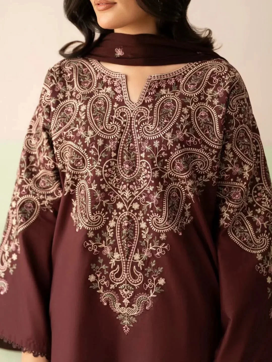 Samra dhanak 3-piece by NAAZPOSH