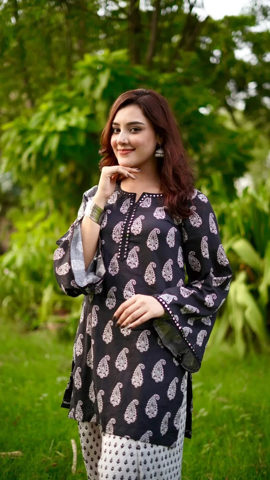 Gull cotton stitched suit by NAAZPOSH