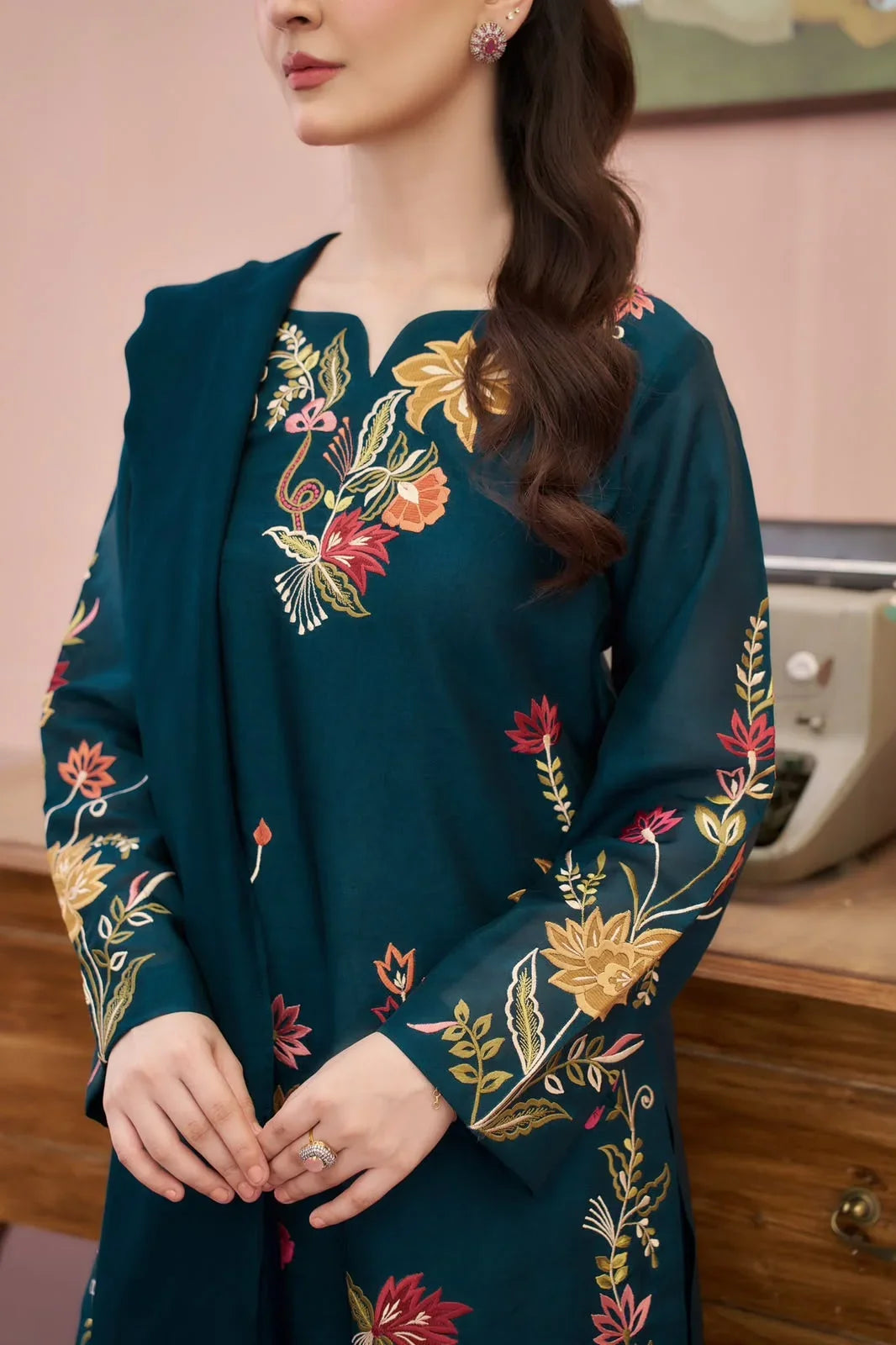 Amal embroidered cotton 2-piece by NAAZPOSH