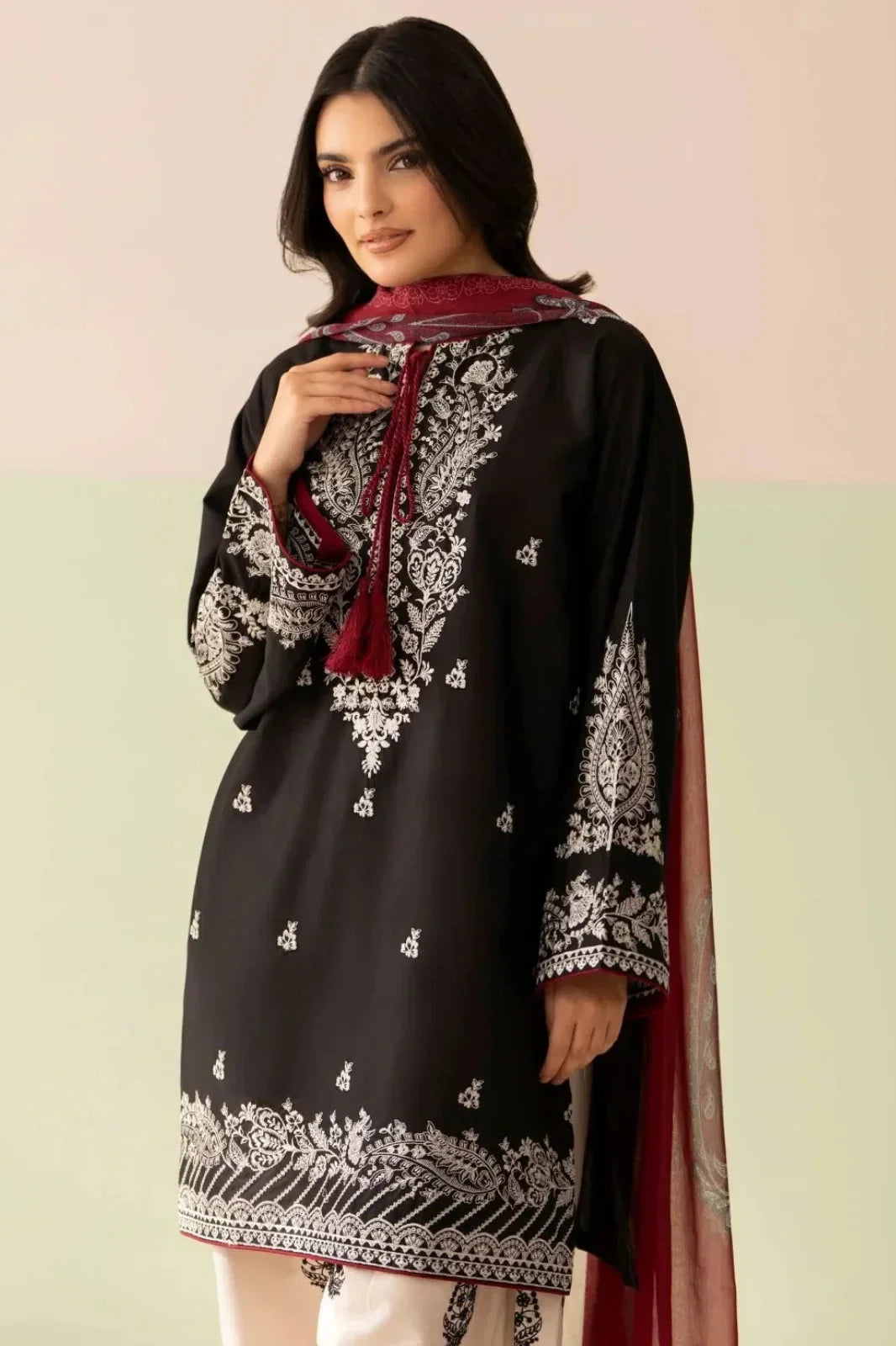 Black Coco embroidered lawn 3-piece by NAAZPOSH