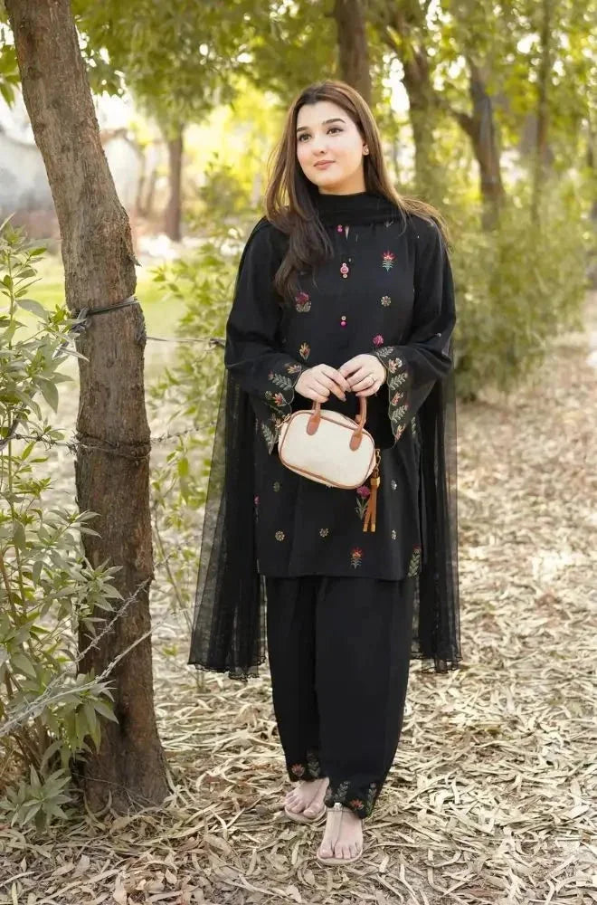 Mala embroidered cotton 3-piece by NAAZPOSH