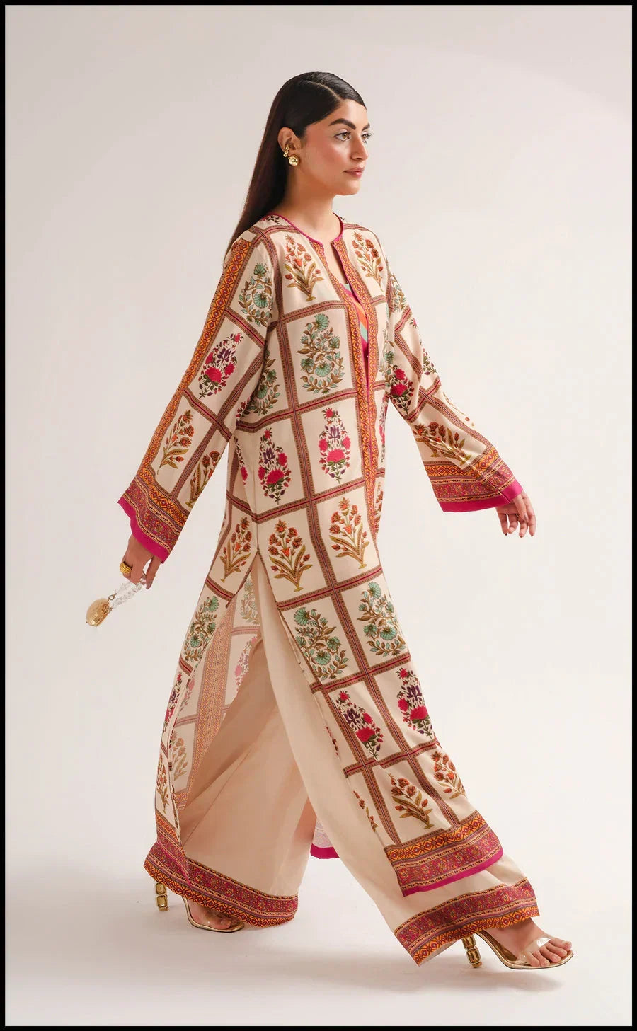 Ambar printed silk 3-piece by NAAZPOSH