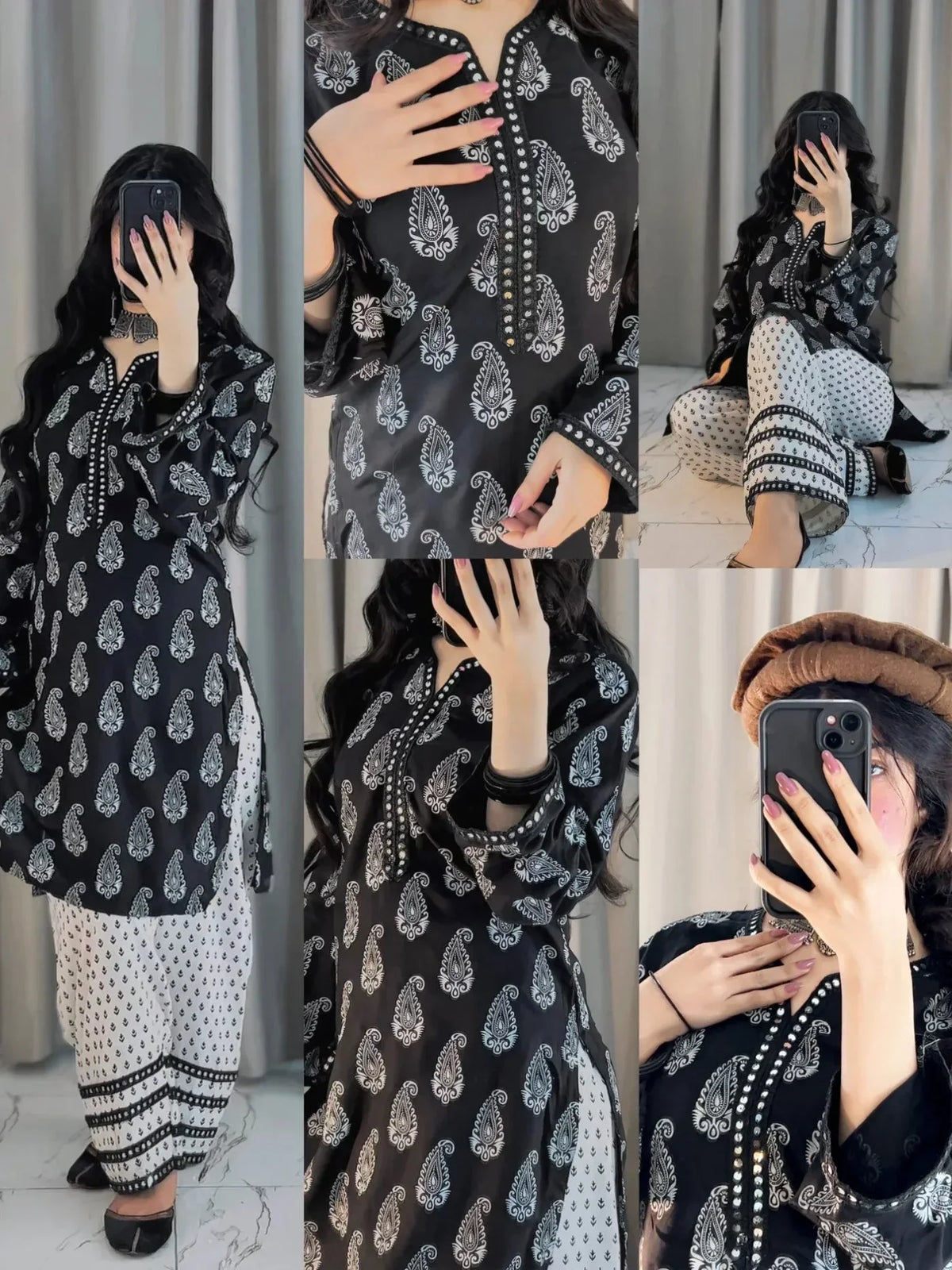 Gull cotton stitched suit by NAAZPOSH