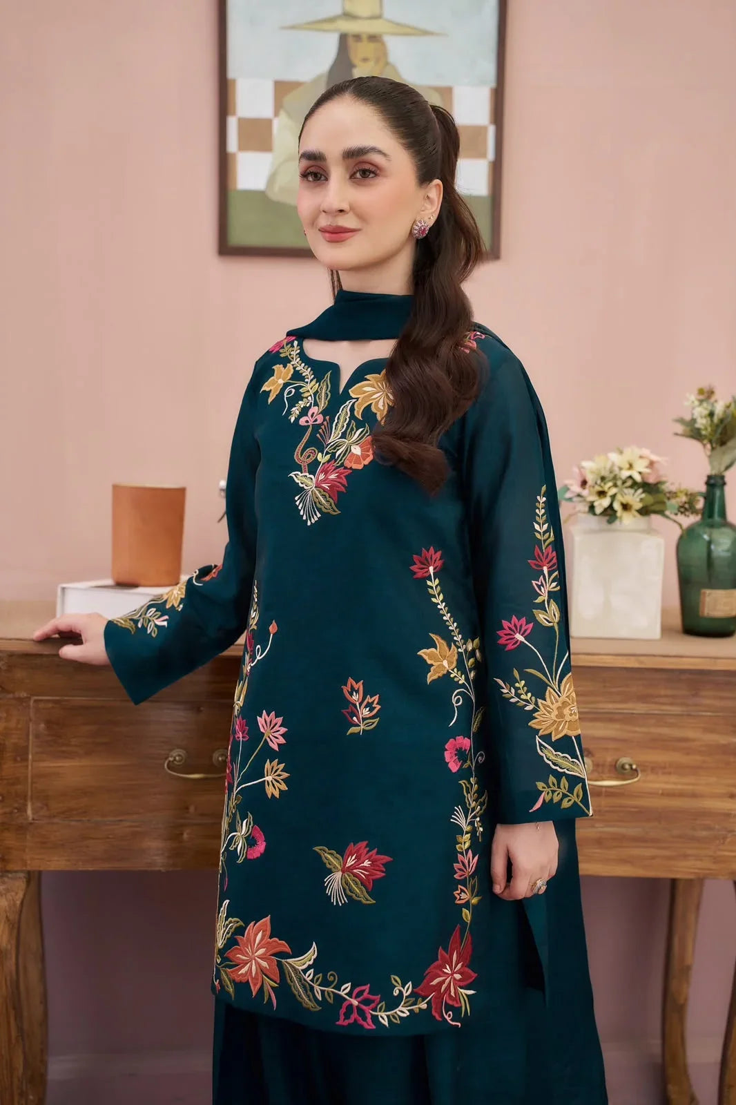 Amal embroidered cotton 2-piece by NAAZPOSH