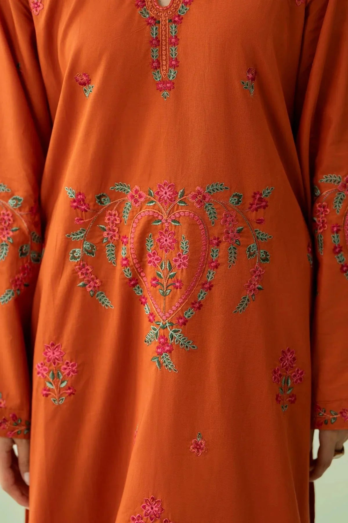 Zimal embroidered dhanak 3-piece by NAAZPOSH