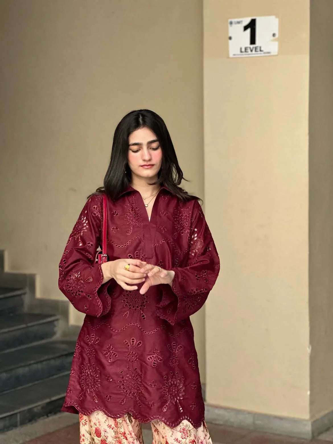 Arisha embroidered cotton 2-piece by NAAZPOSH