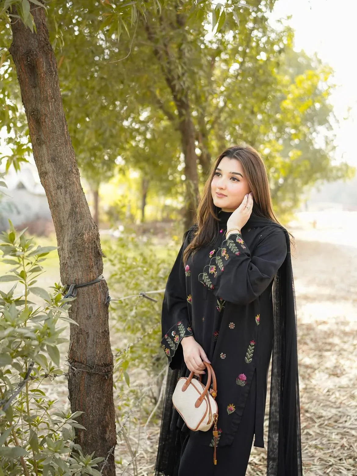 Mala embroidered cotton 3-piece by NAAZPOSH