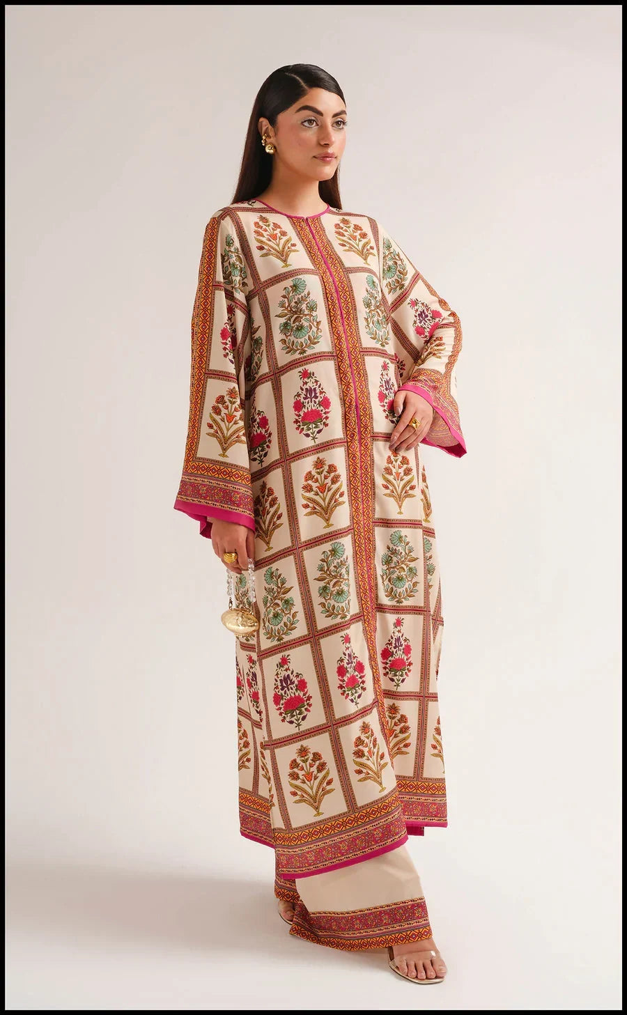 Ambar printed silk 3-piece by NAAZPOSH