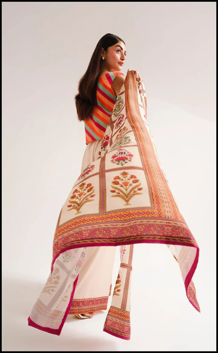 Ambar printed silk 3-piece by NAAZPOSH