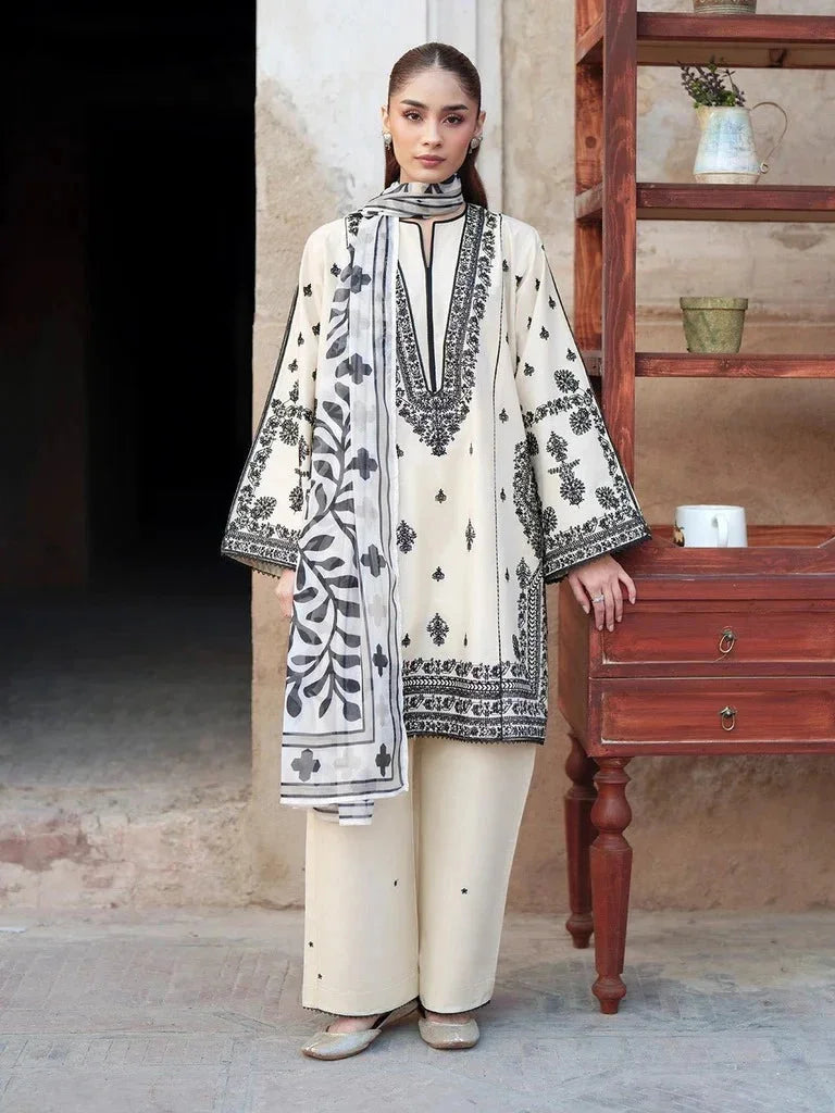 Lumi embroidered cotton 3-piece by NAAZPOSH