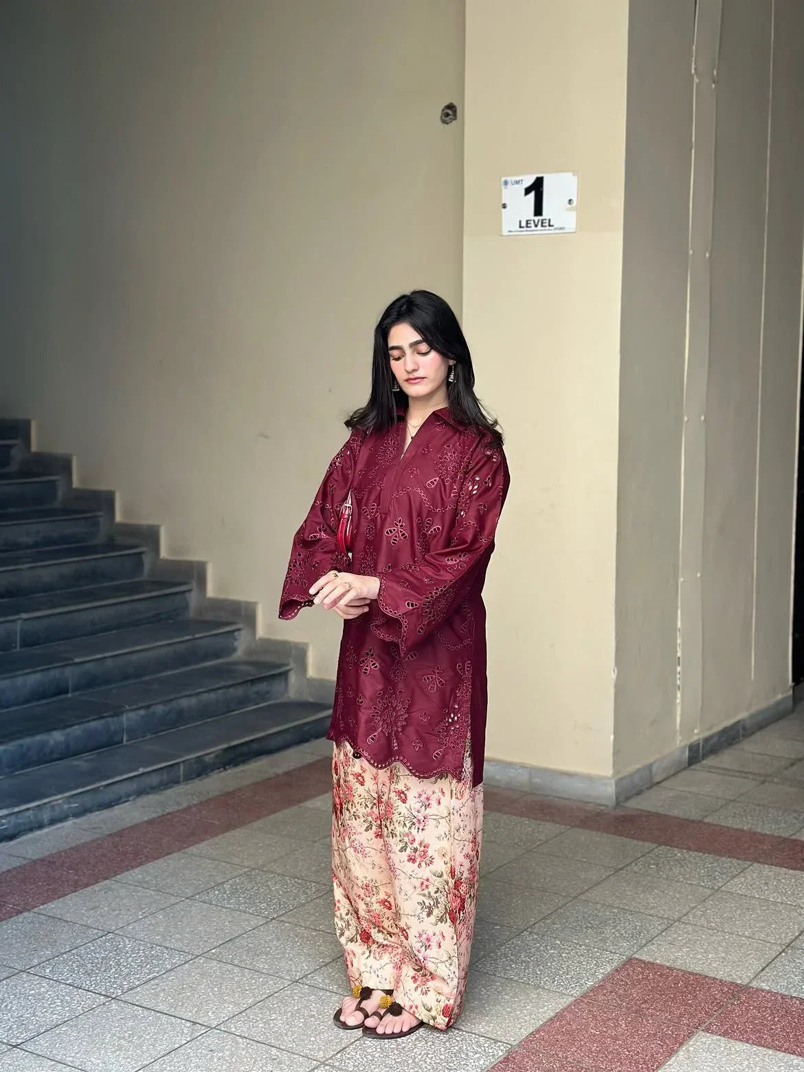 Arisha embroidered cotton 2-piece by NAAZPOSH
