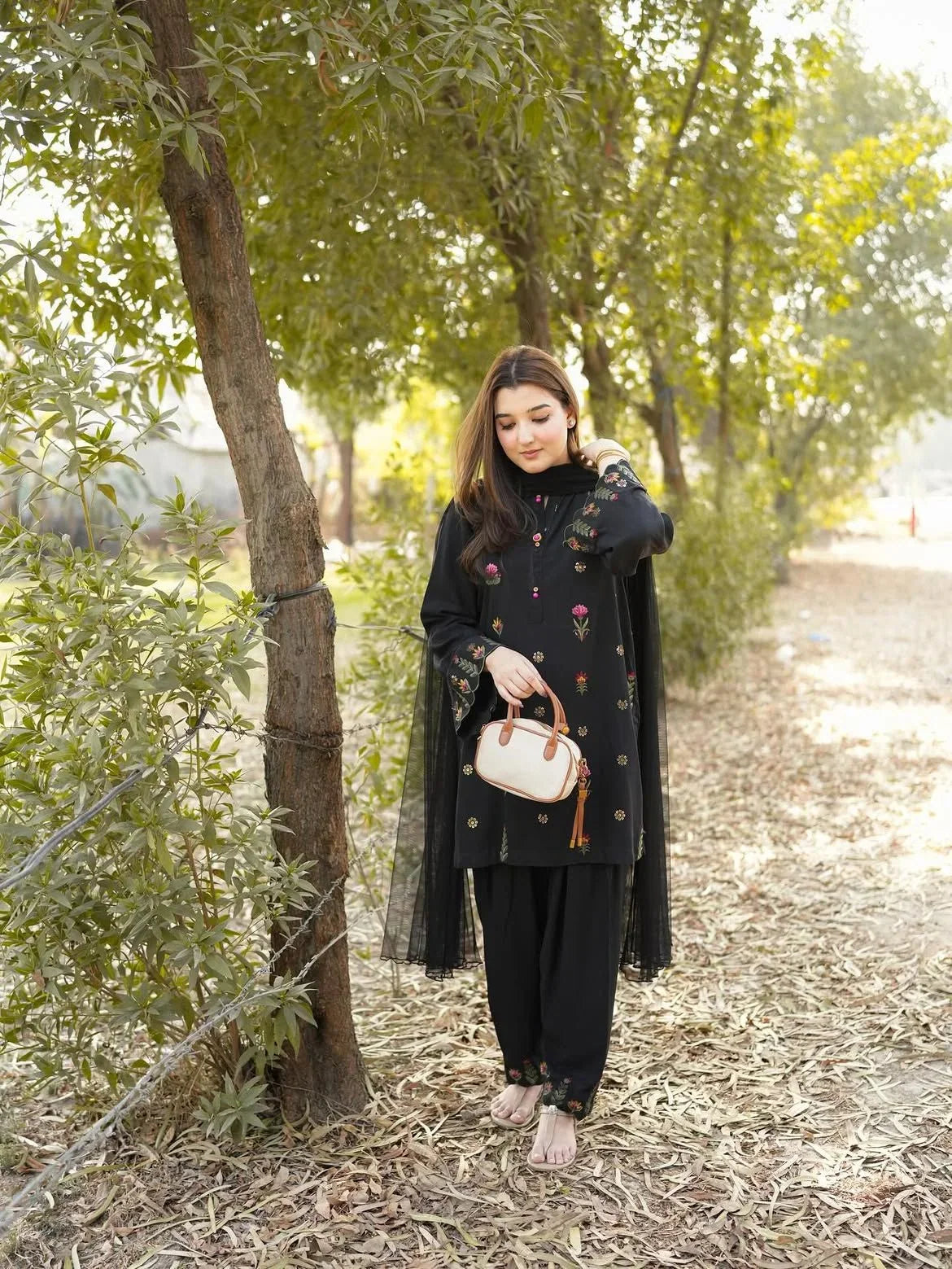 Mala embroidered cotton 3-piece by NAAZPOSH