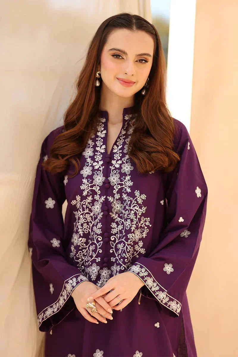 Roman embroidered linen 2-piece by NAAZPOSH