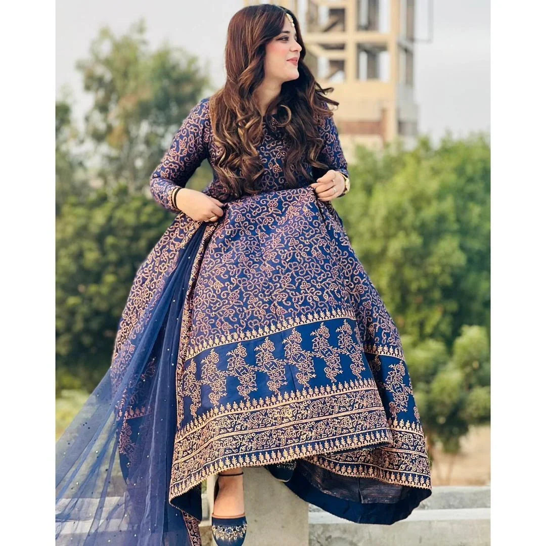 Emire digital silk 3-piece by NAAZPOSH