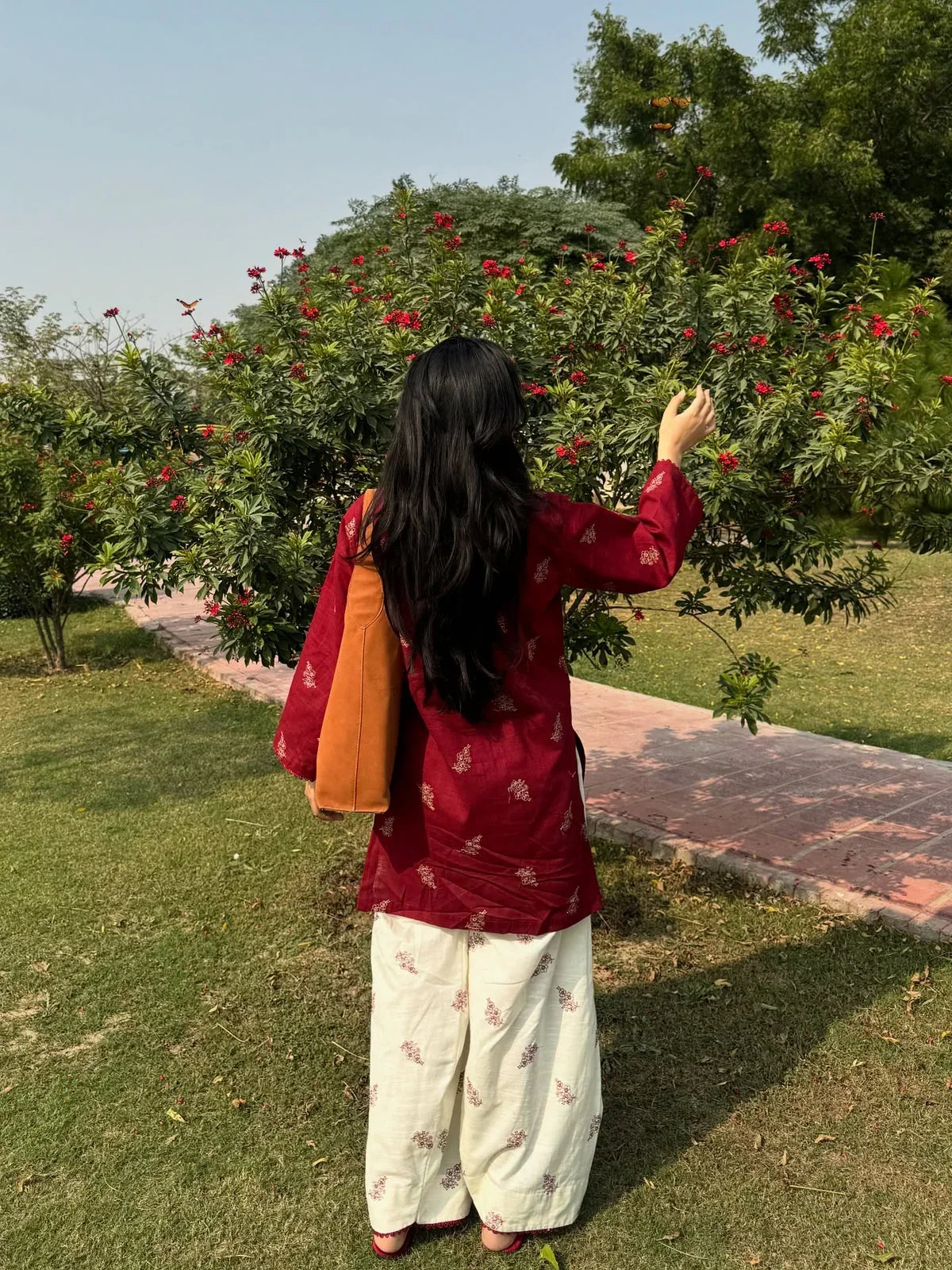 Sunshine embroidered cotton 2-piece by NAAZPOSH