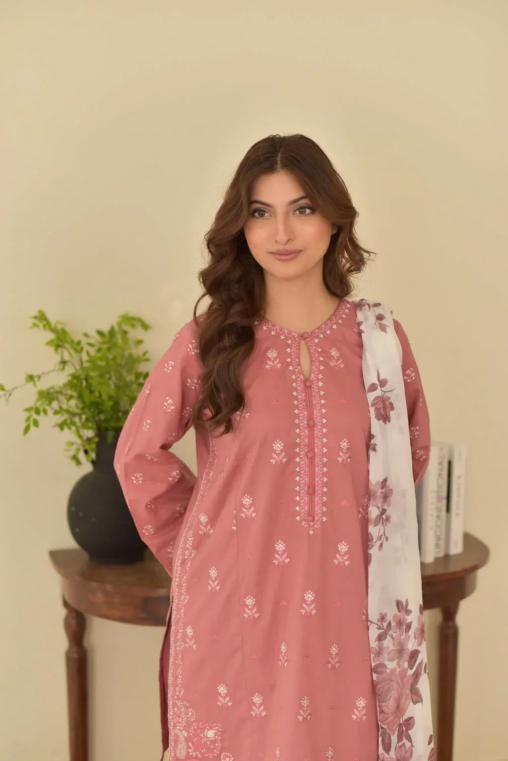 Maya embroidered cotton 3-piece by NAAZPOSH