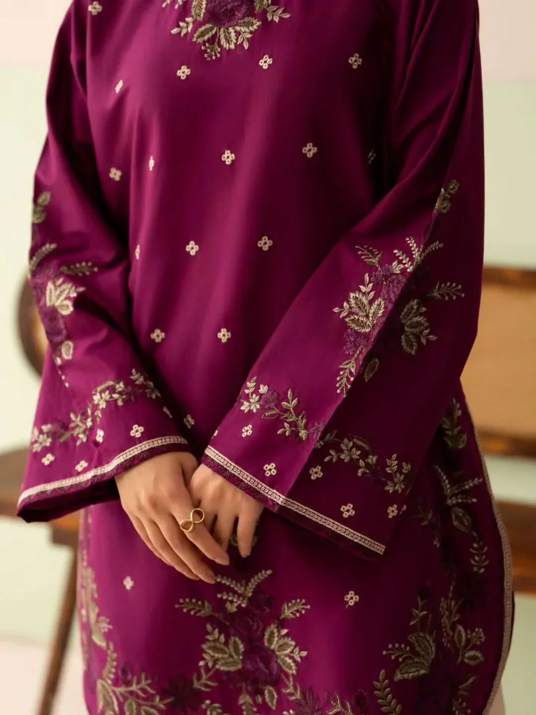 Maham embroidered cotton 3-piece by NAAZPOSH