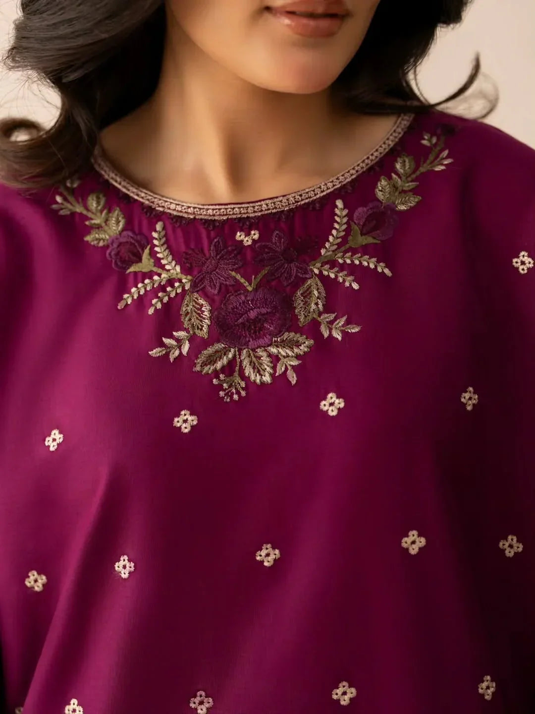 Maham embroidered cotton 3-piece by NAAZPOSH