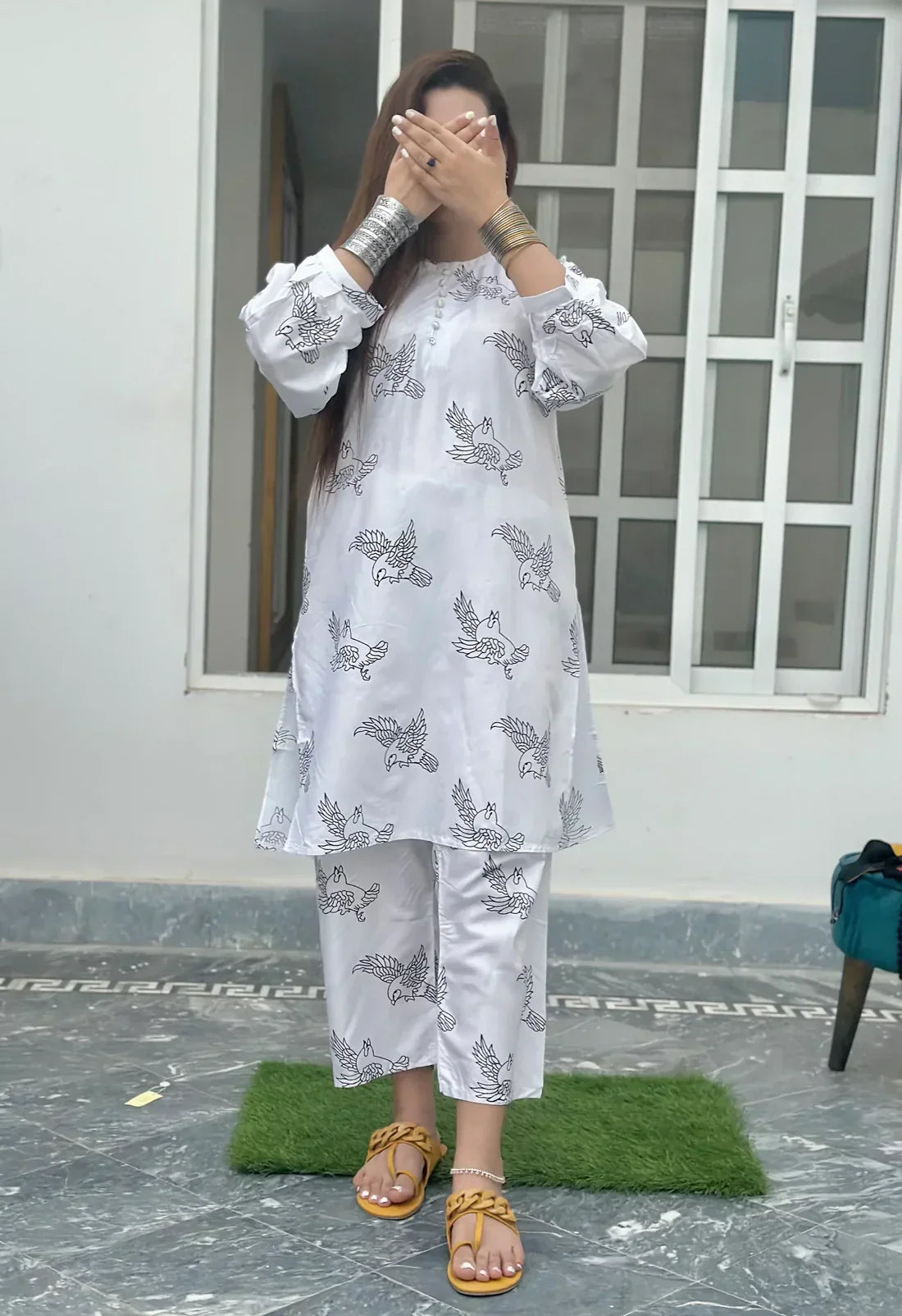 Bird printed lawn 2-piece by NAAZPOSH