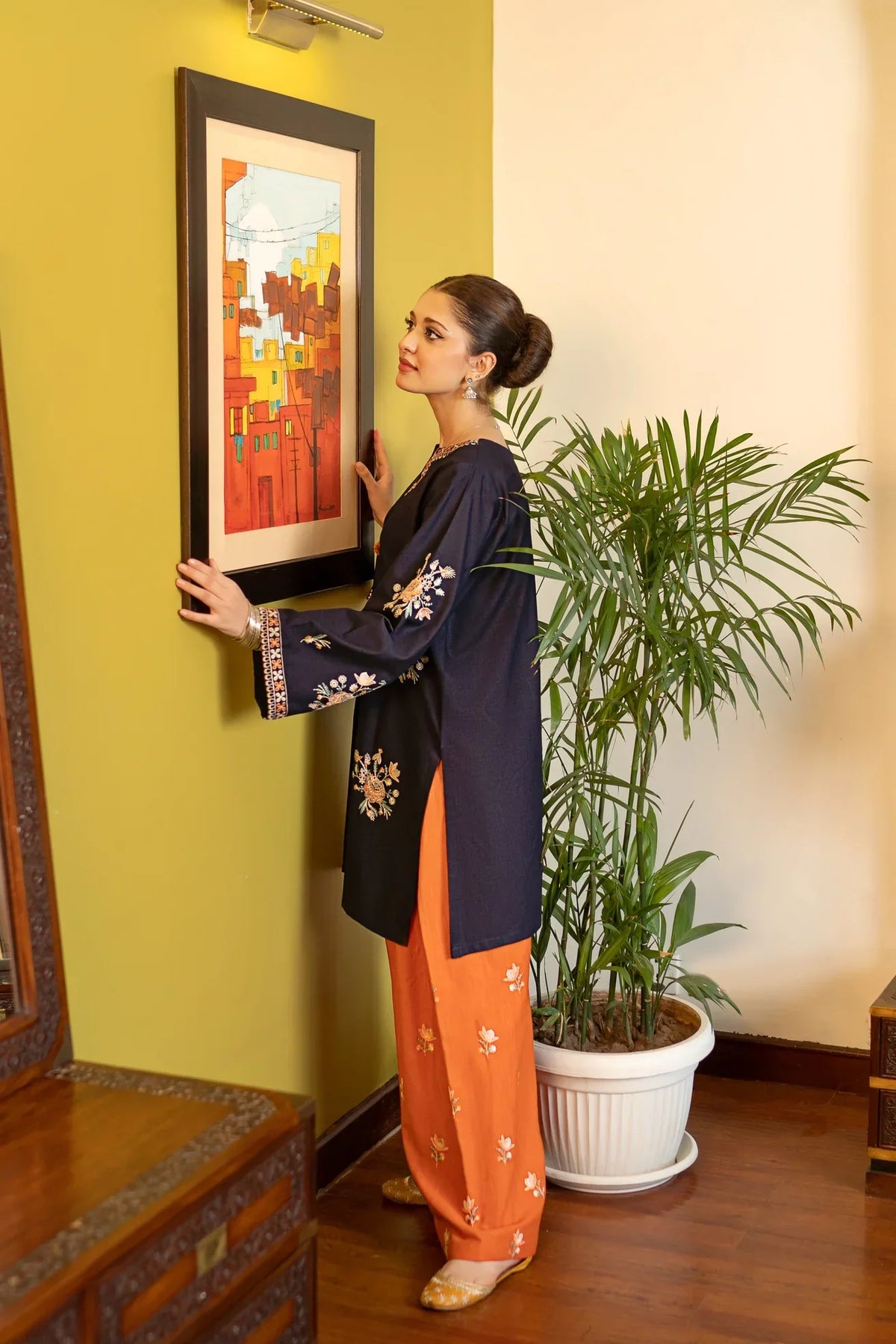 Sleek cotton stitched suit by NAAZPOSH