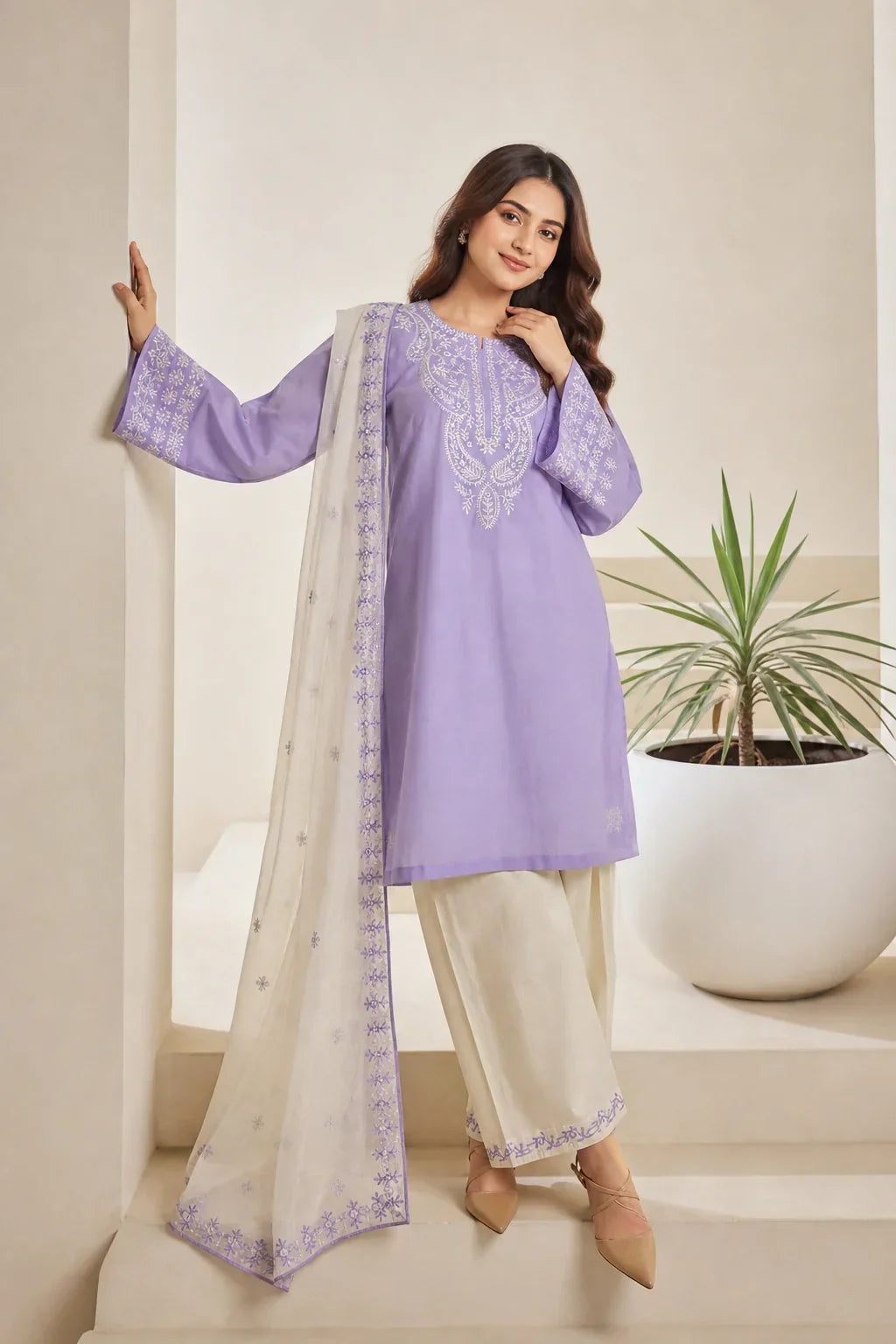 Ruhee printed cotton 3-piece by NAAZPOSH