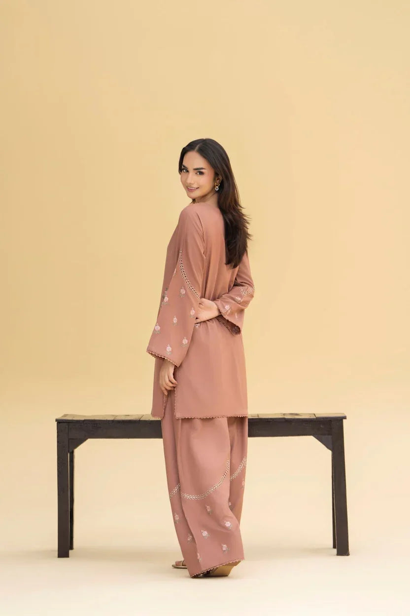Hazel embroidered cotton 2-piece by NAAZPOSH