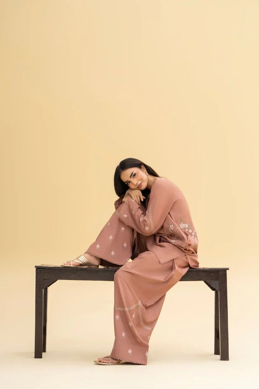 Hazel embroidered cotton 2-piece by NAAZPOSH