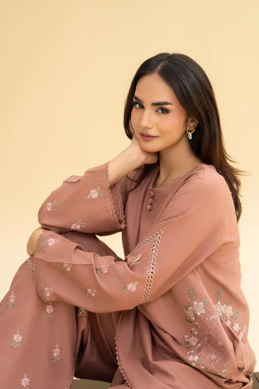 Hazel embroidered cotton 2-piece by NAAZPOSH