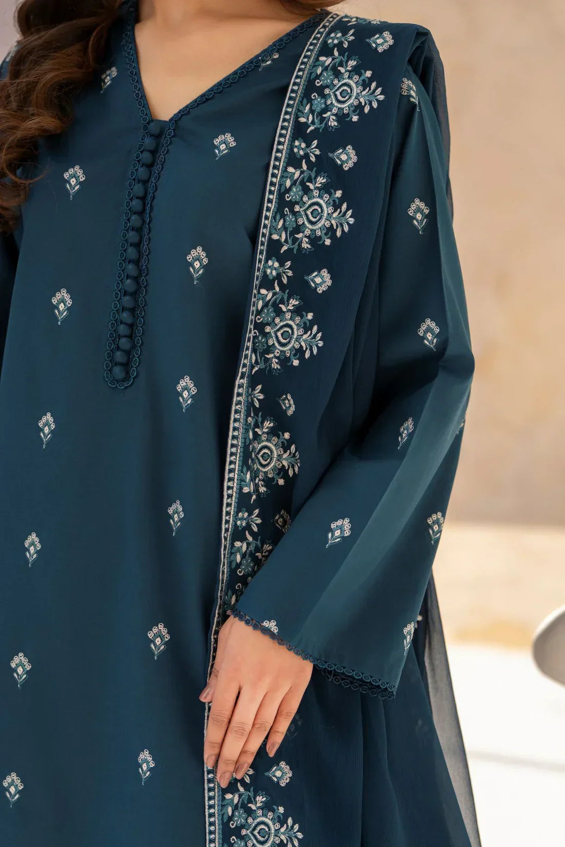 Anaya embroidered cotton 3-piece by NAAZPOSH