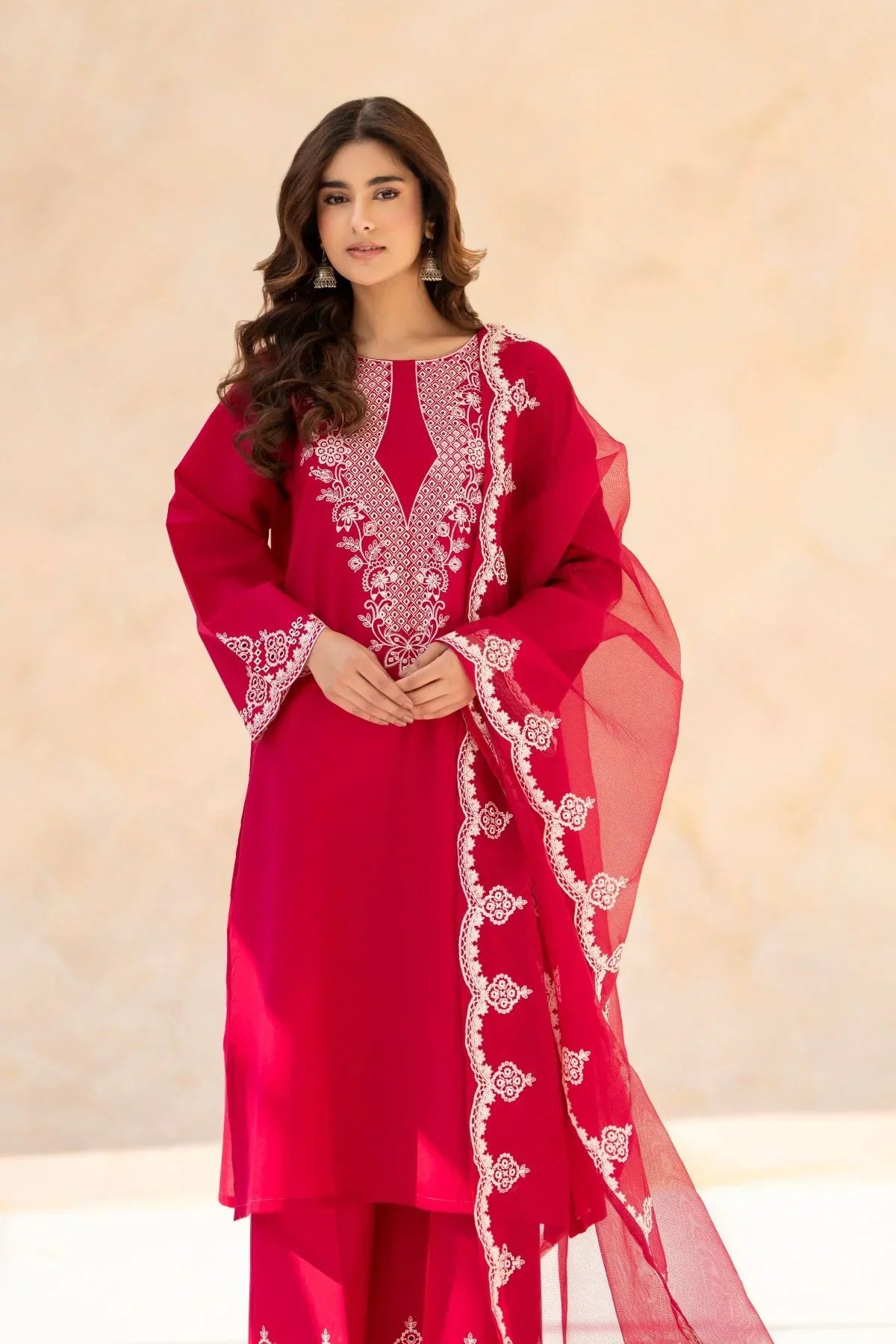 Mehtab embroidered cotton 3-piece by NAAZPOSH