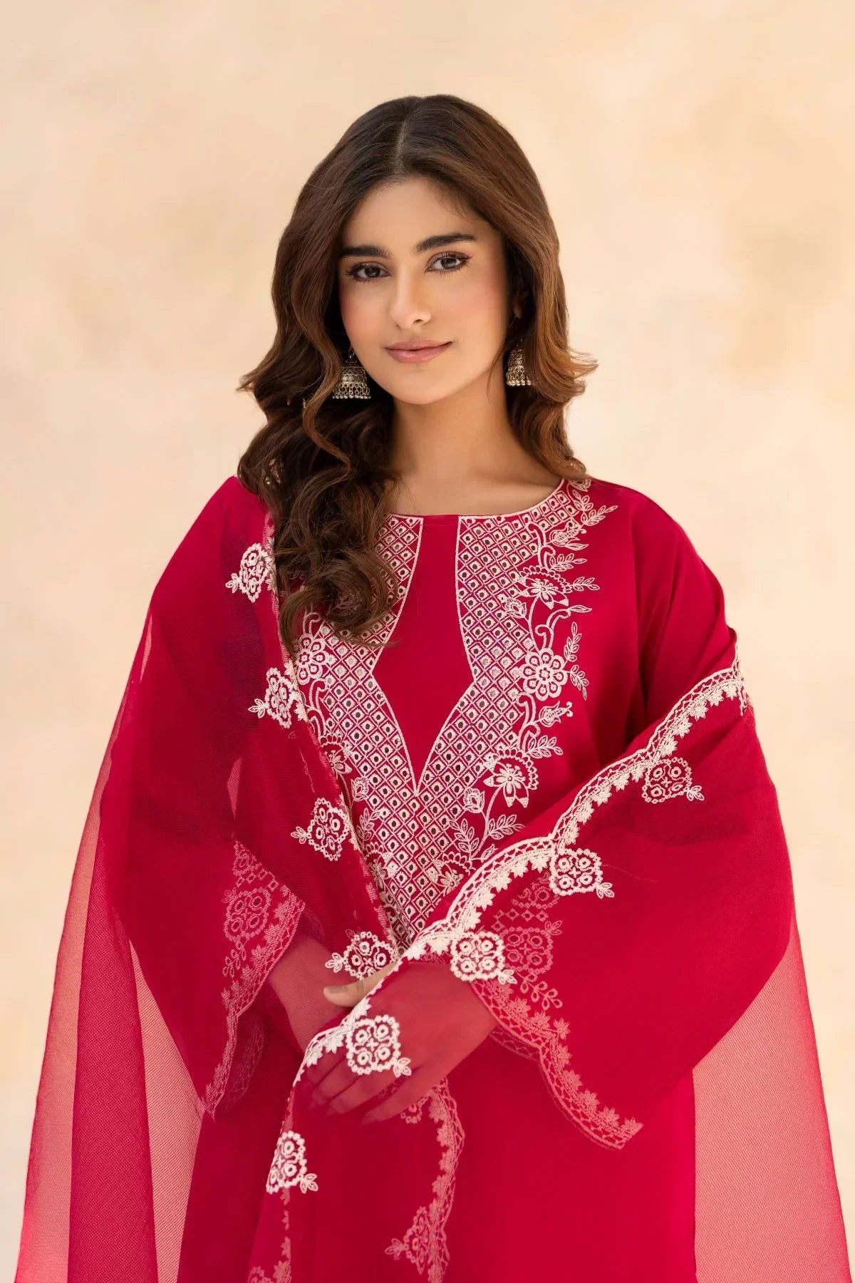 Mehtab embroidered cotton 3-piece by NAAZPOSH