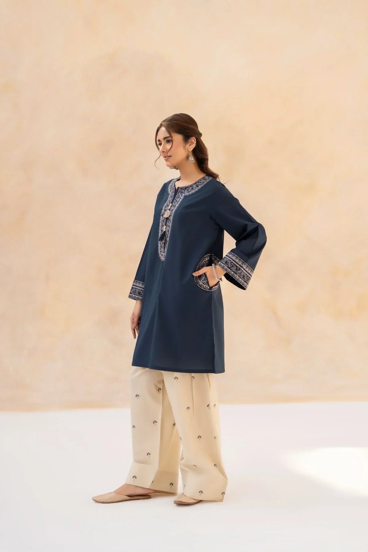 Sunset printed cotton 3-piece by NAAZPOSH