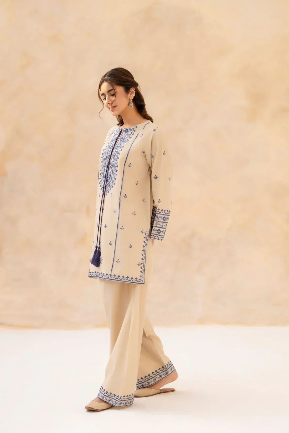 Ghazal embroidered cotton 3-piece by NAAZPOSH