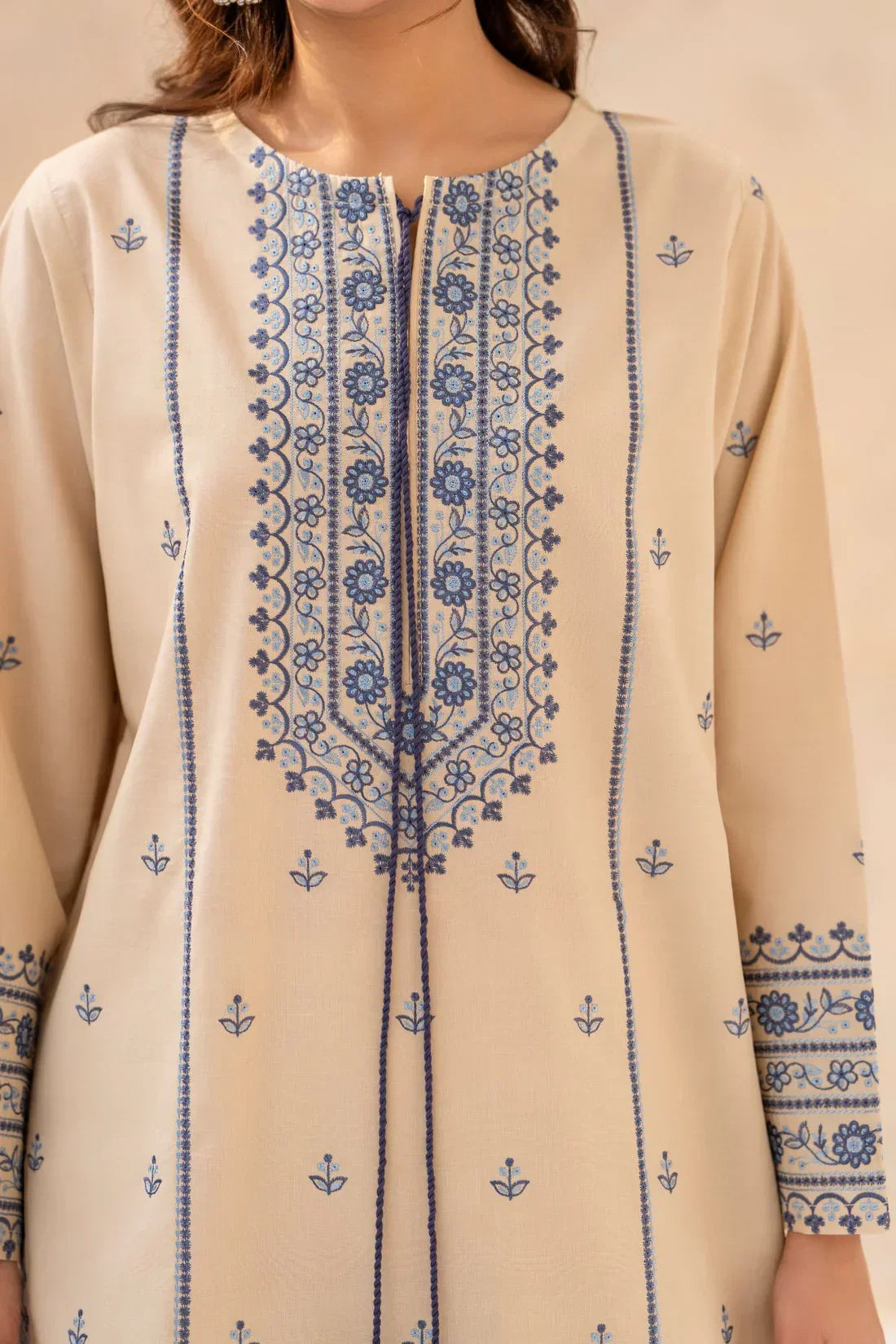 Ghazal embroidered cotton 3-piece by NAAZPOSH