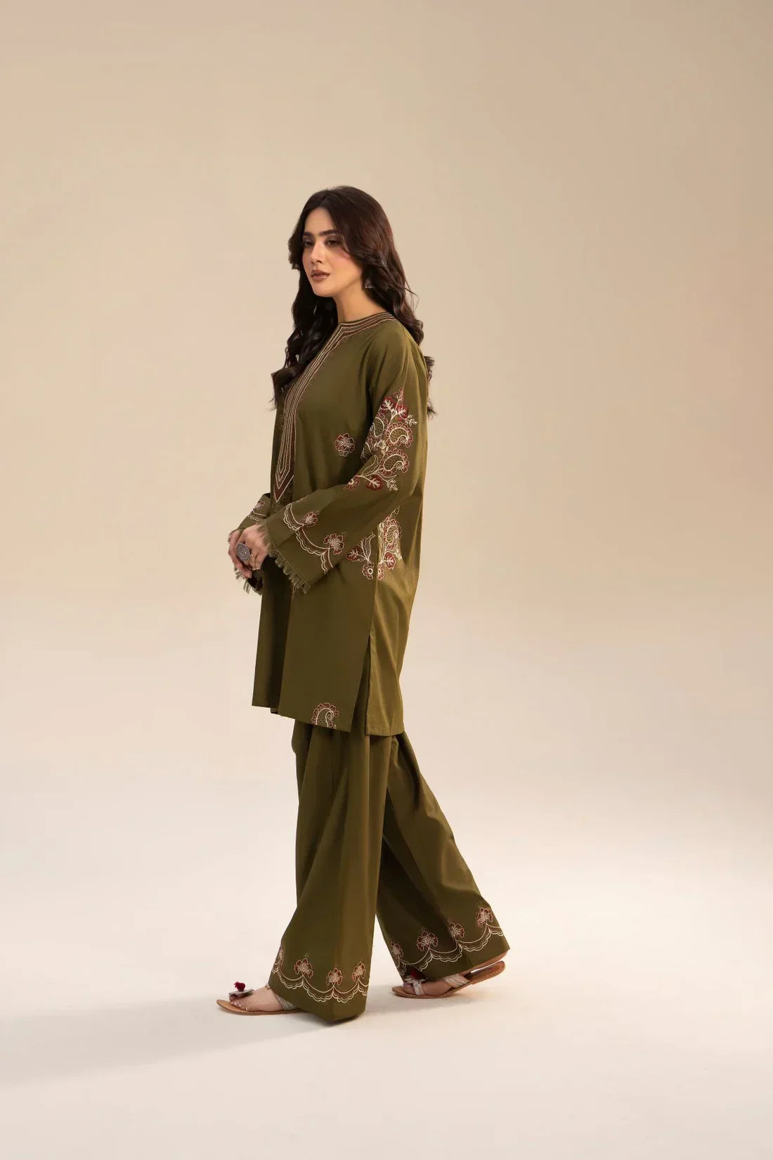 Zeena embroidered cotton 2-piece by NAAZPOSH