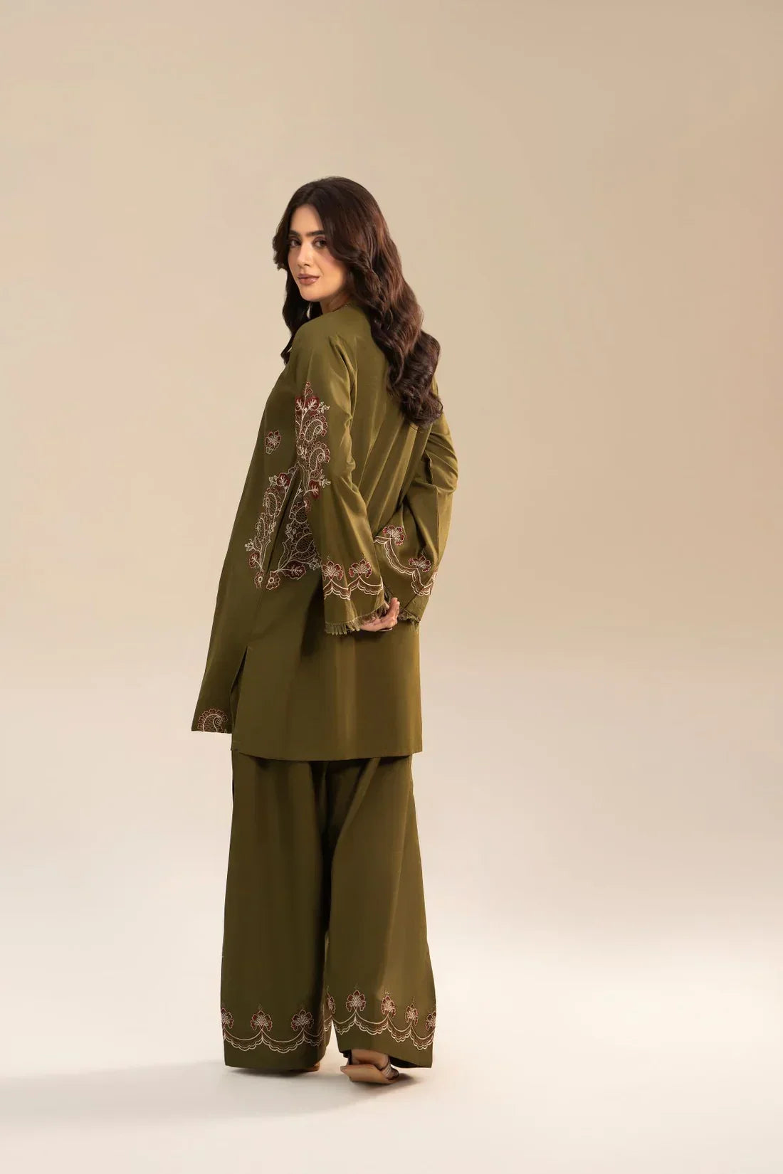 Zeena embroidered cotton 2-piece by NAAZPOSH