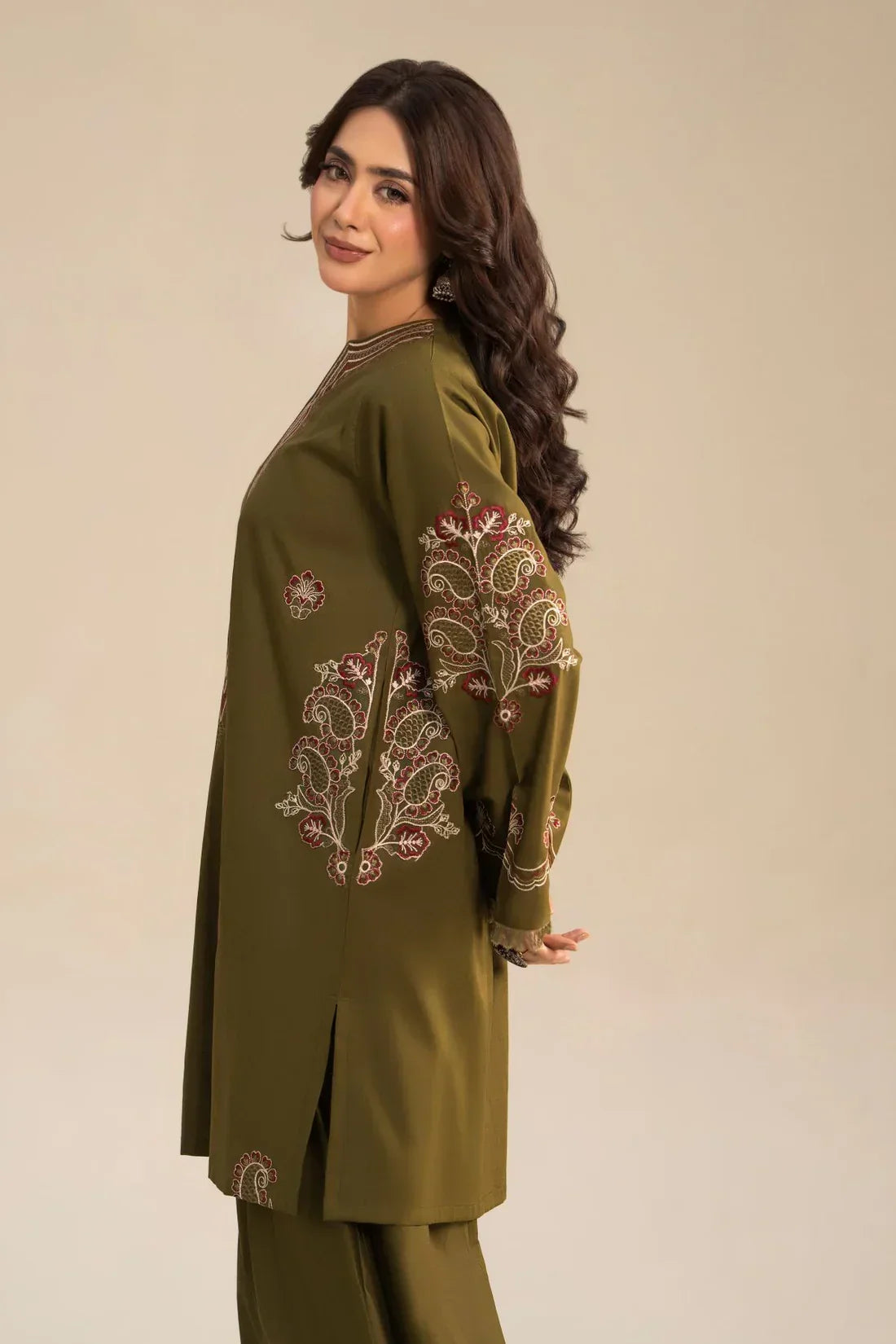 Zeena embroidered cotton 2-piece by NAAZPOSH