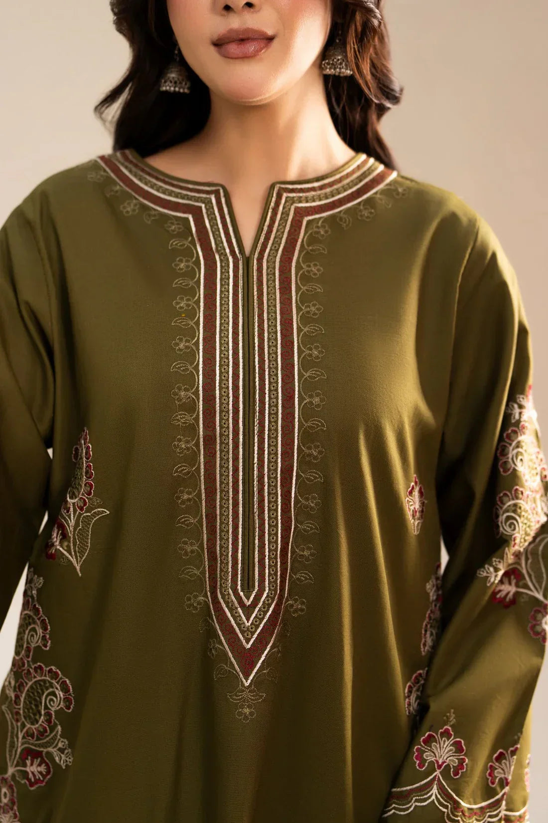 Zeena embroidered cotton 2-piece by NAAZPOSH