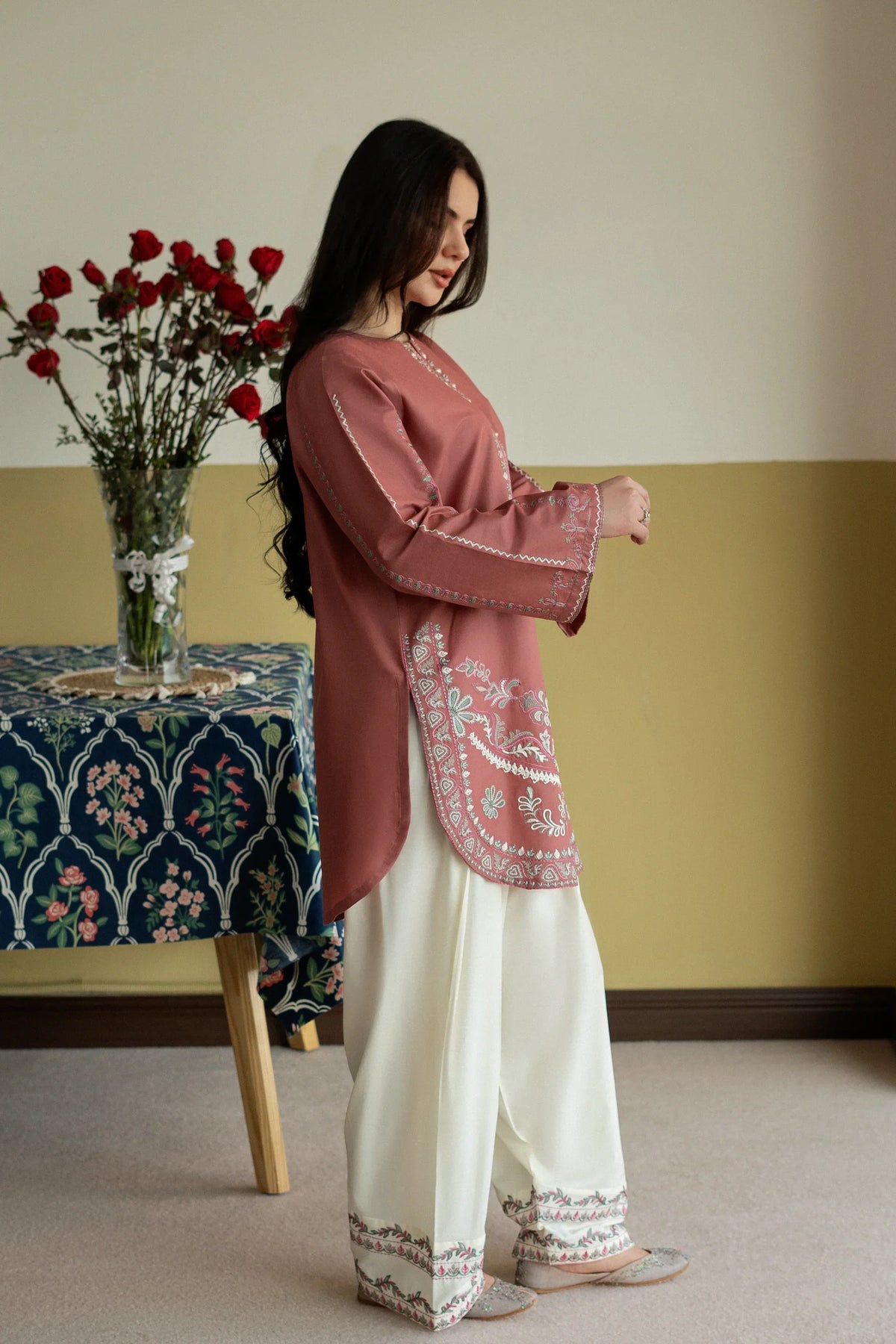 Maheen printed cotton stitched suit by NAAZPOSH
