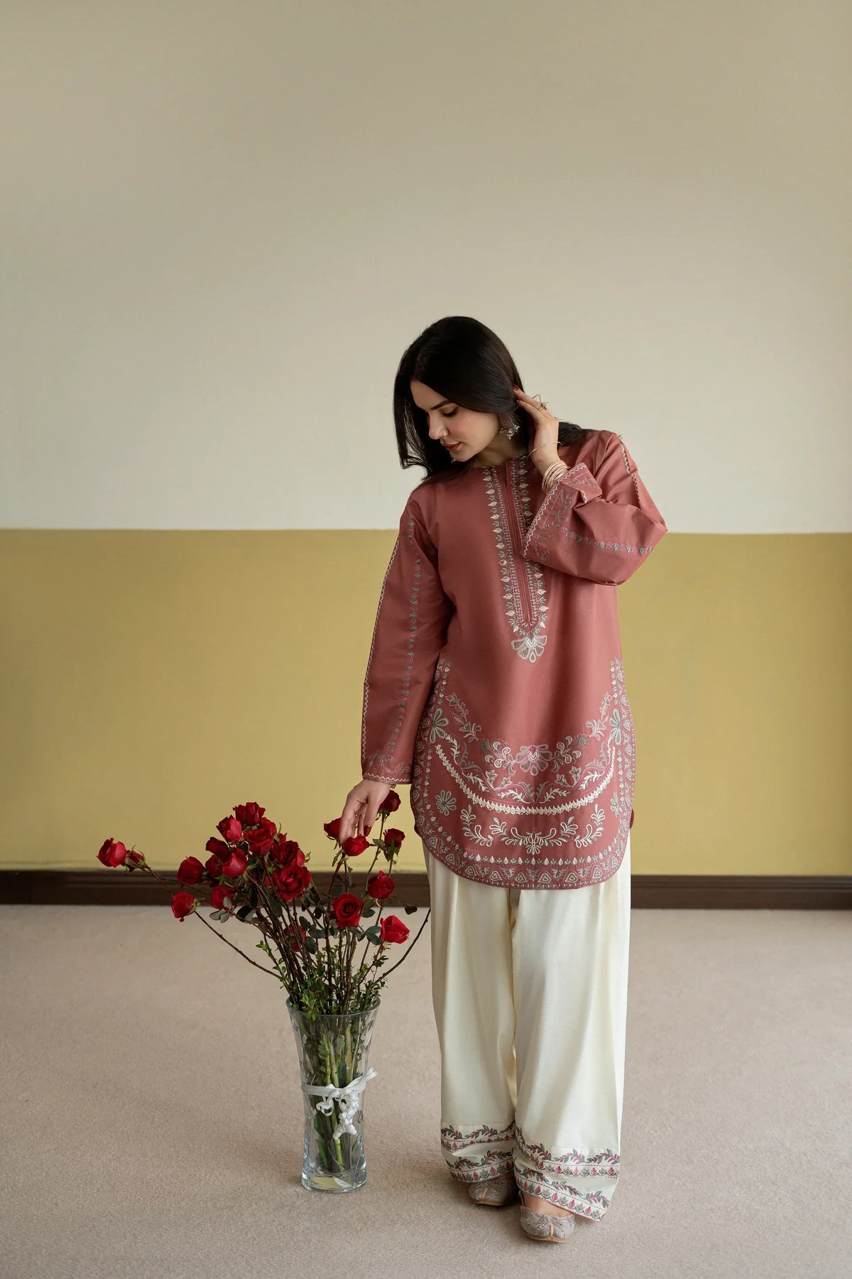 Maheen printed cotton stitched suit by NAAZPOSH