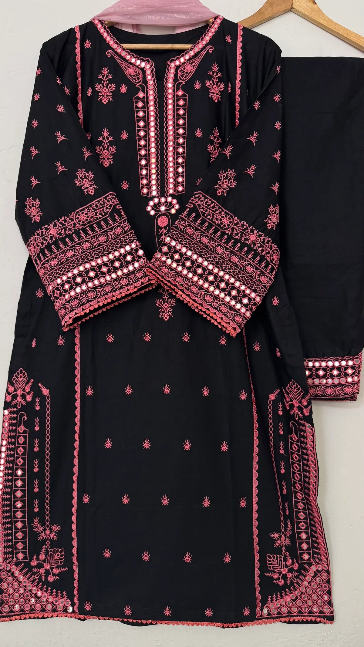 Noor-e-Phulkari embroidered cotton 2-piece by NAAZPOSH