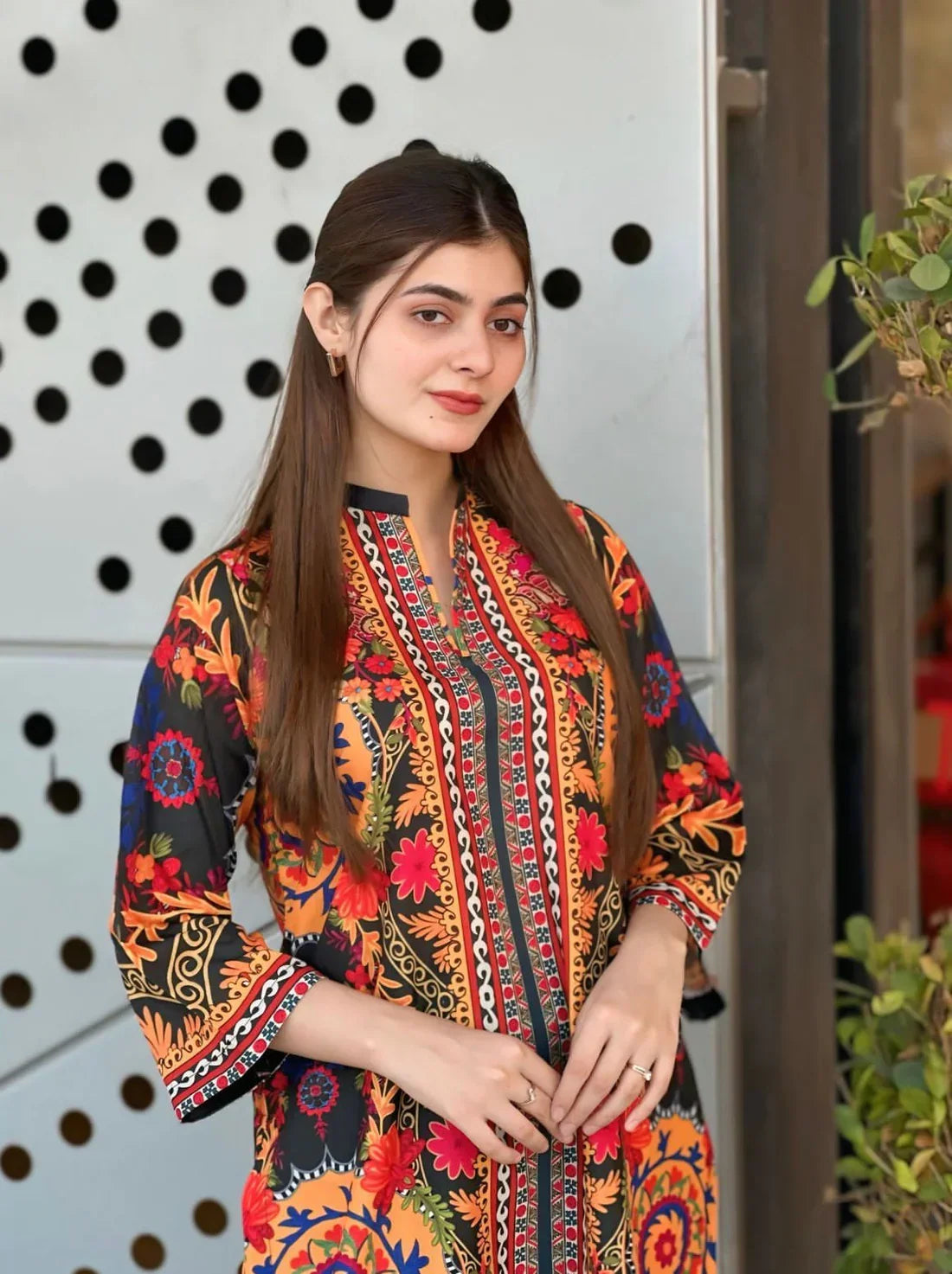 Kehkashan printed silk 2-piece by NAAZPOSH