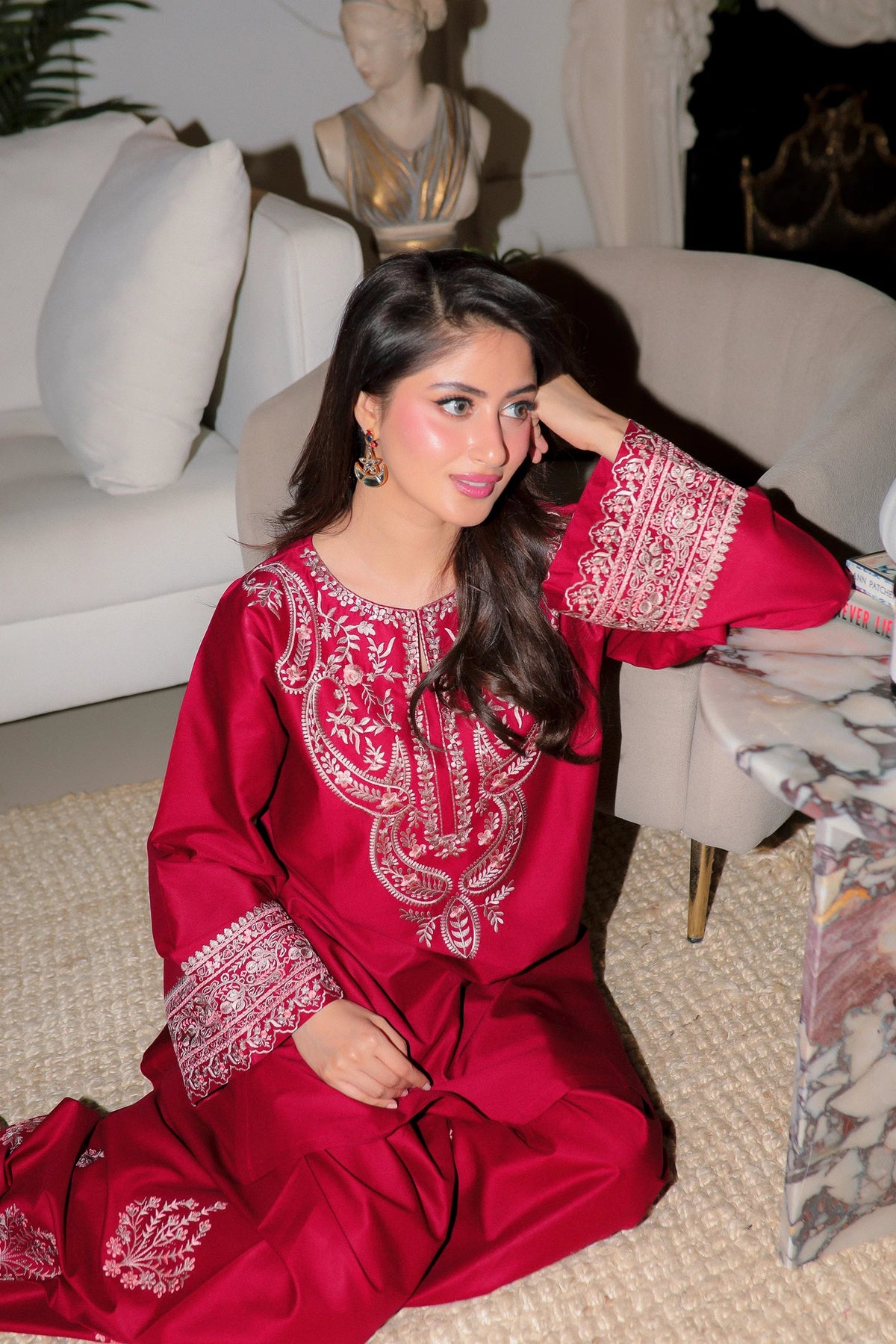 Nisha embroidered lawn 2-piece by NAAZPOSH