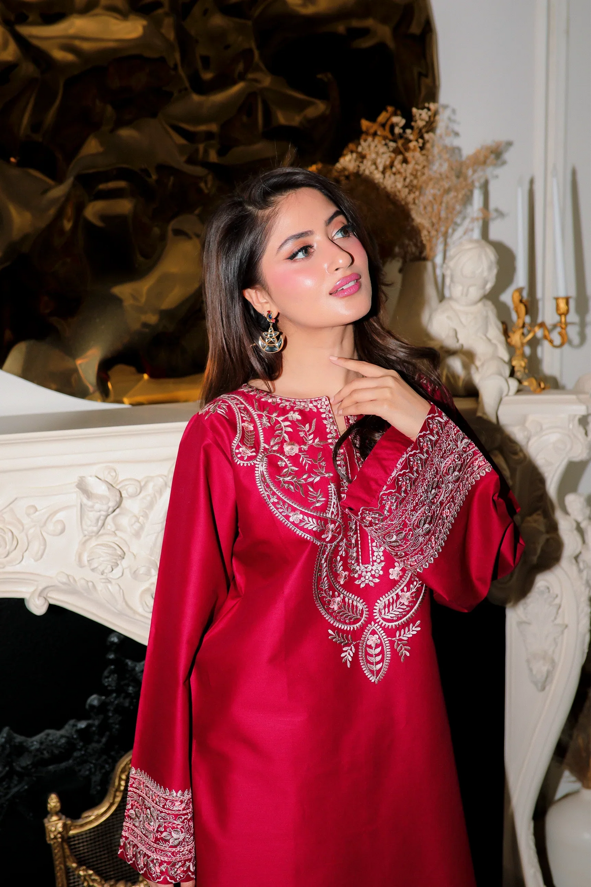 Nisha embroidered lawn 2-piece by NAAZPOSH