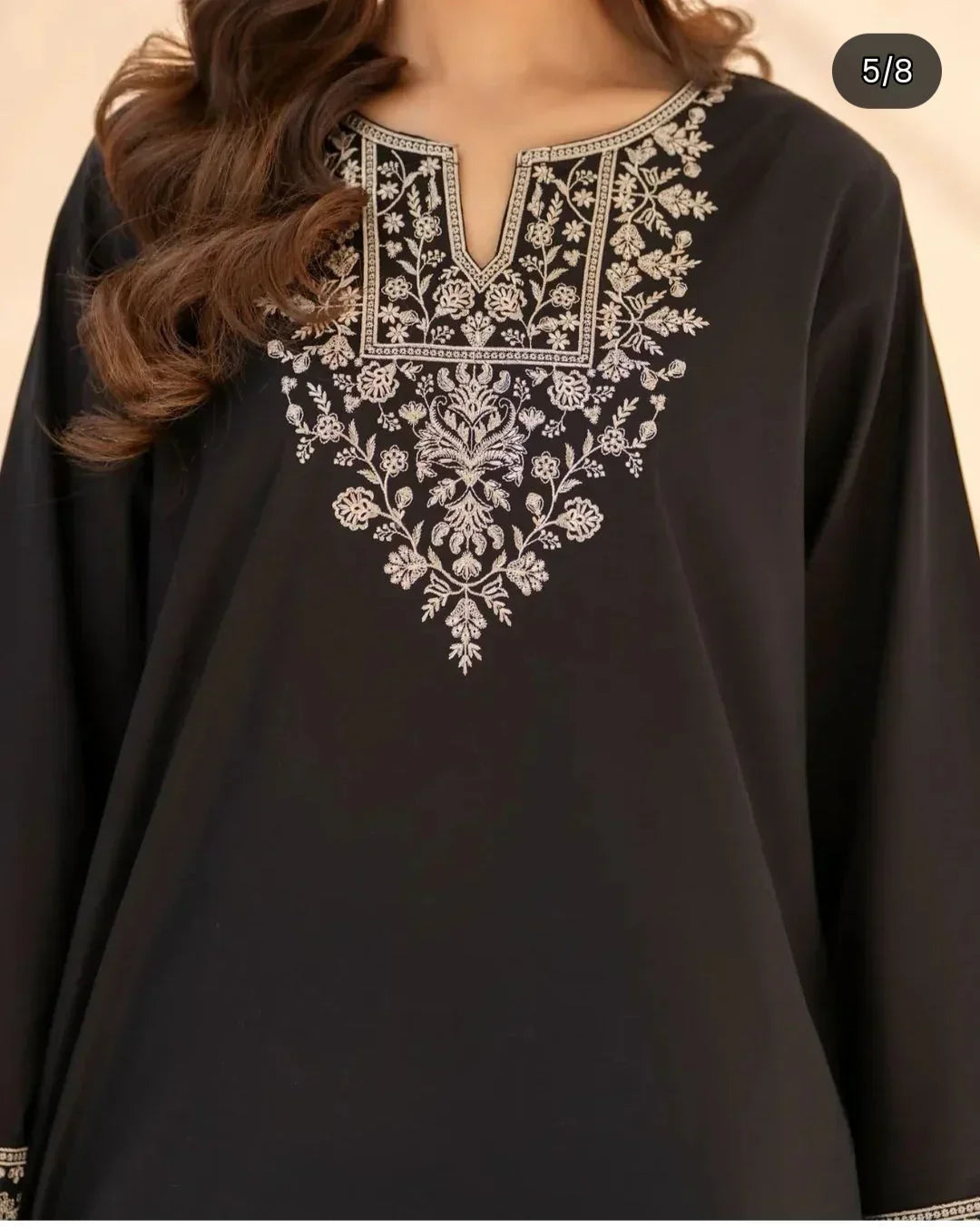 Black Bistro printed cotton stitched suit by NAAZPOSH