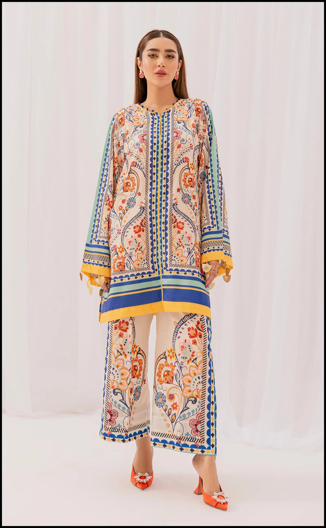 Lilly digital silk 2-piece by NAAZPOSH
