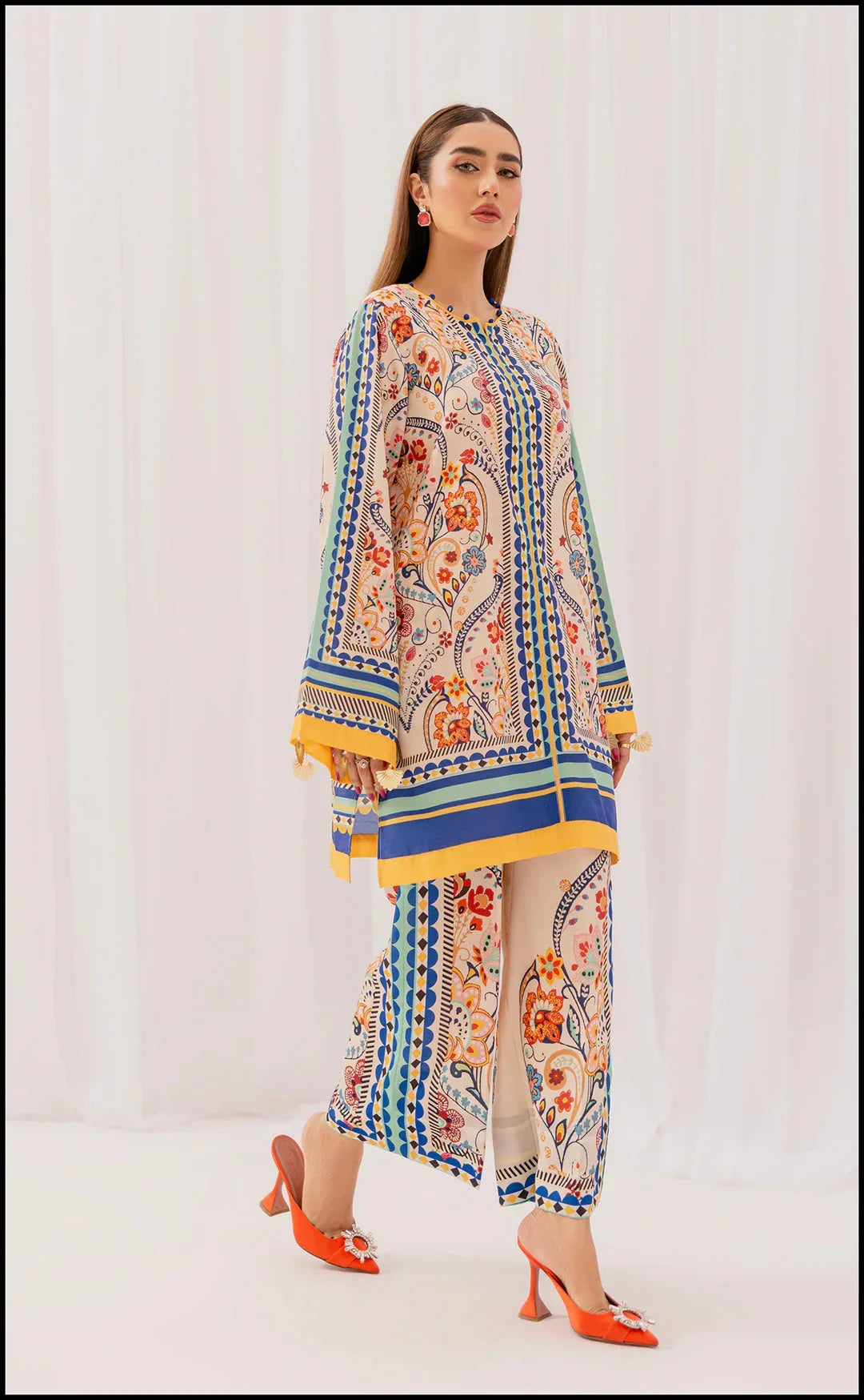 Lilly digital silk 2-piece by NAAZPOSH