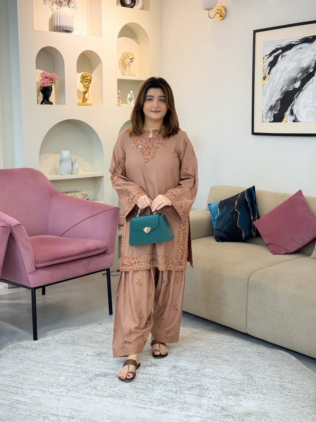 Mahpara embroidered cotton 2-piece by NAAZPOSH